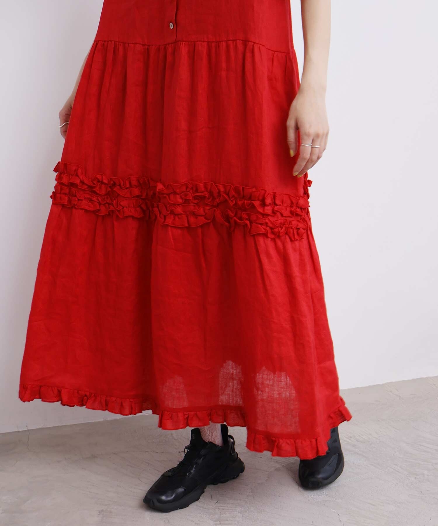 AMBIDEX Store daily LINEN dress(F ピンク): l'atelier du savon