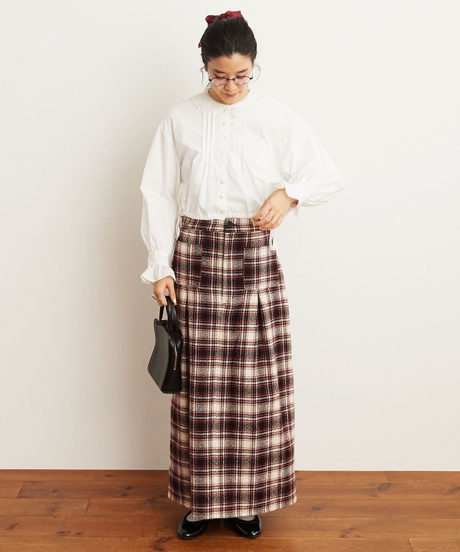 AMBIDEX Store ○winter roving skirt(F チェック): l'atelier du savon