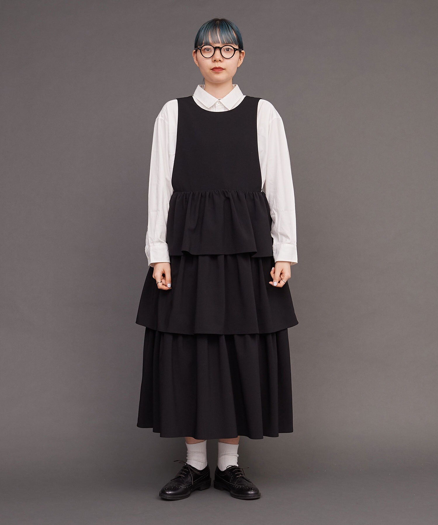 AMBIDEX Store ○△TIERED FRILL apron onepiece(F クロ): l'atelier