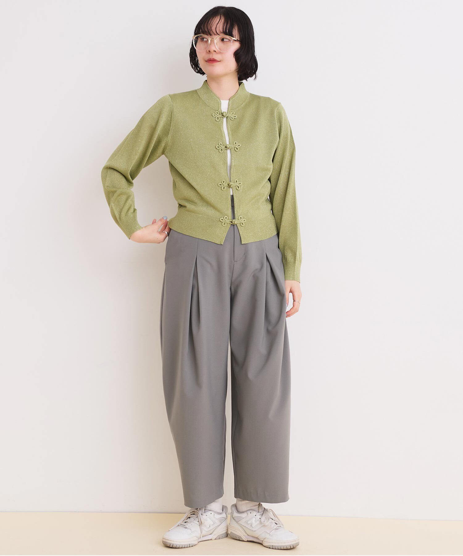 AMBIDEX Store ○BOX タックパンツ(F クロ): l'atelier du savon