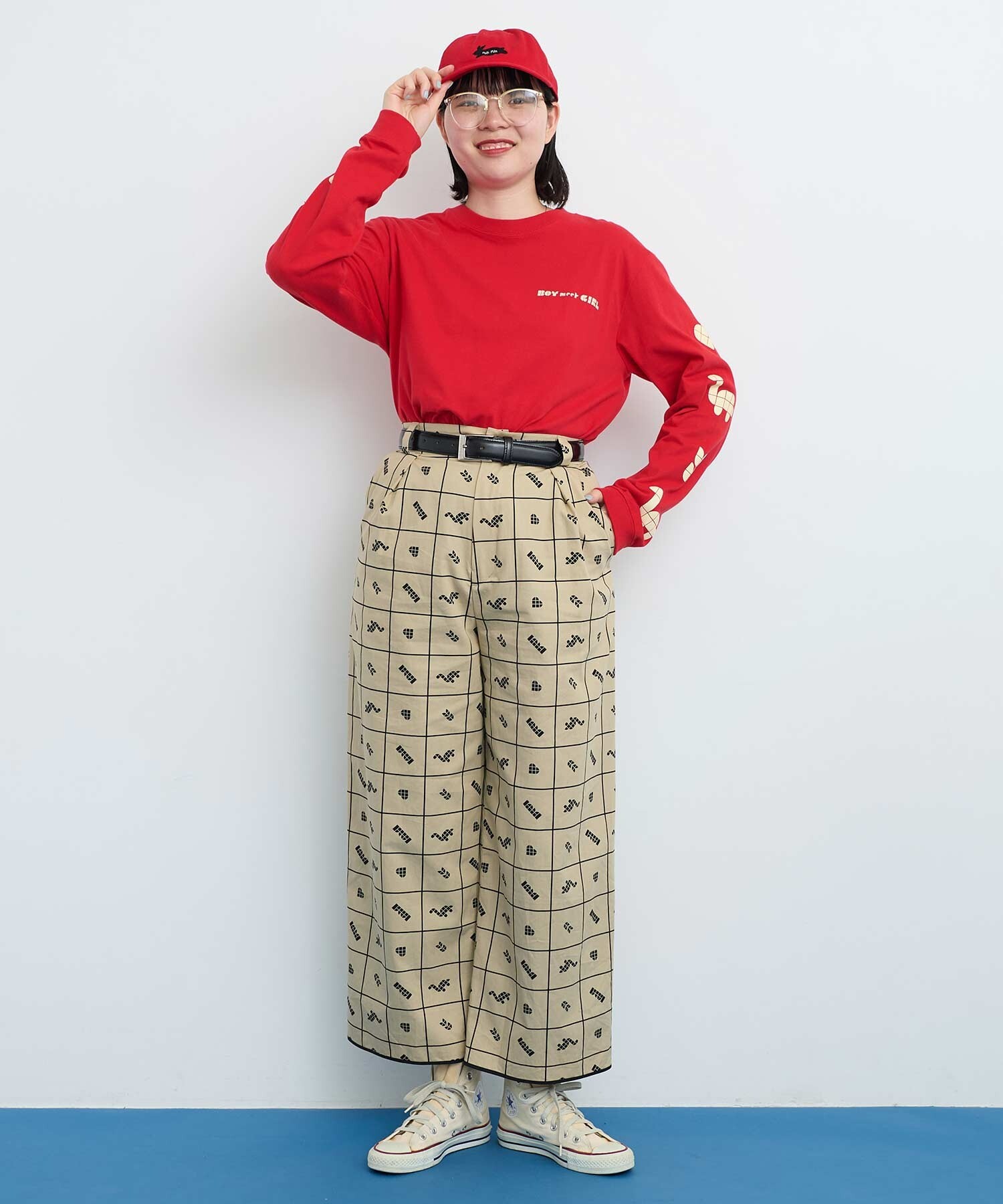 AMBIDEX Store 【予約販売】〇BROCK TILE CHECK パンツ (F