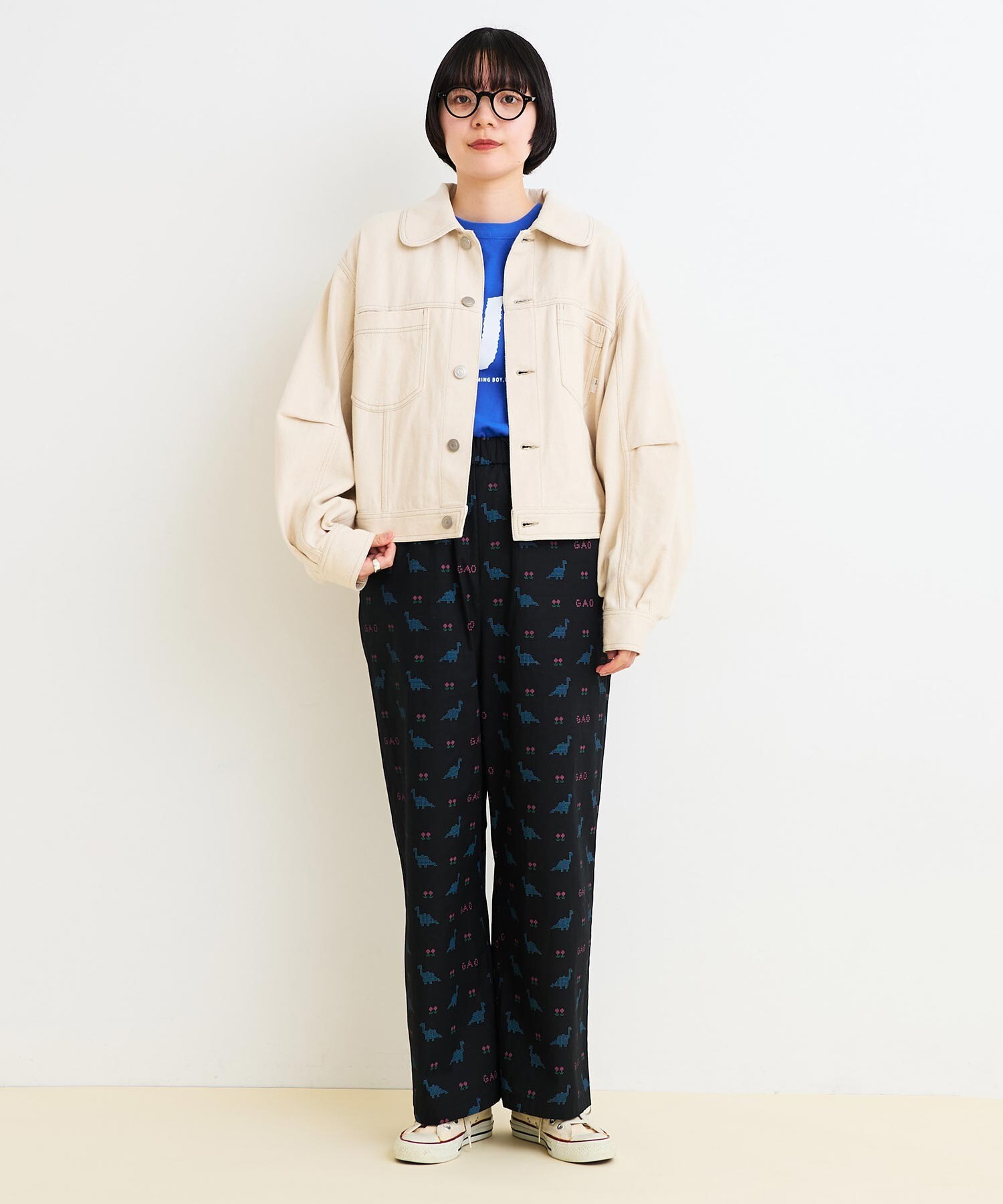 AMBIDEX Store ○○8bit Dinosaur パンツ(F クロ): l'atelier du
