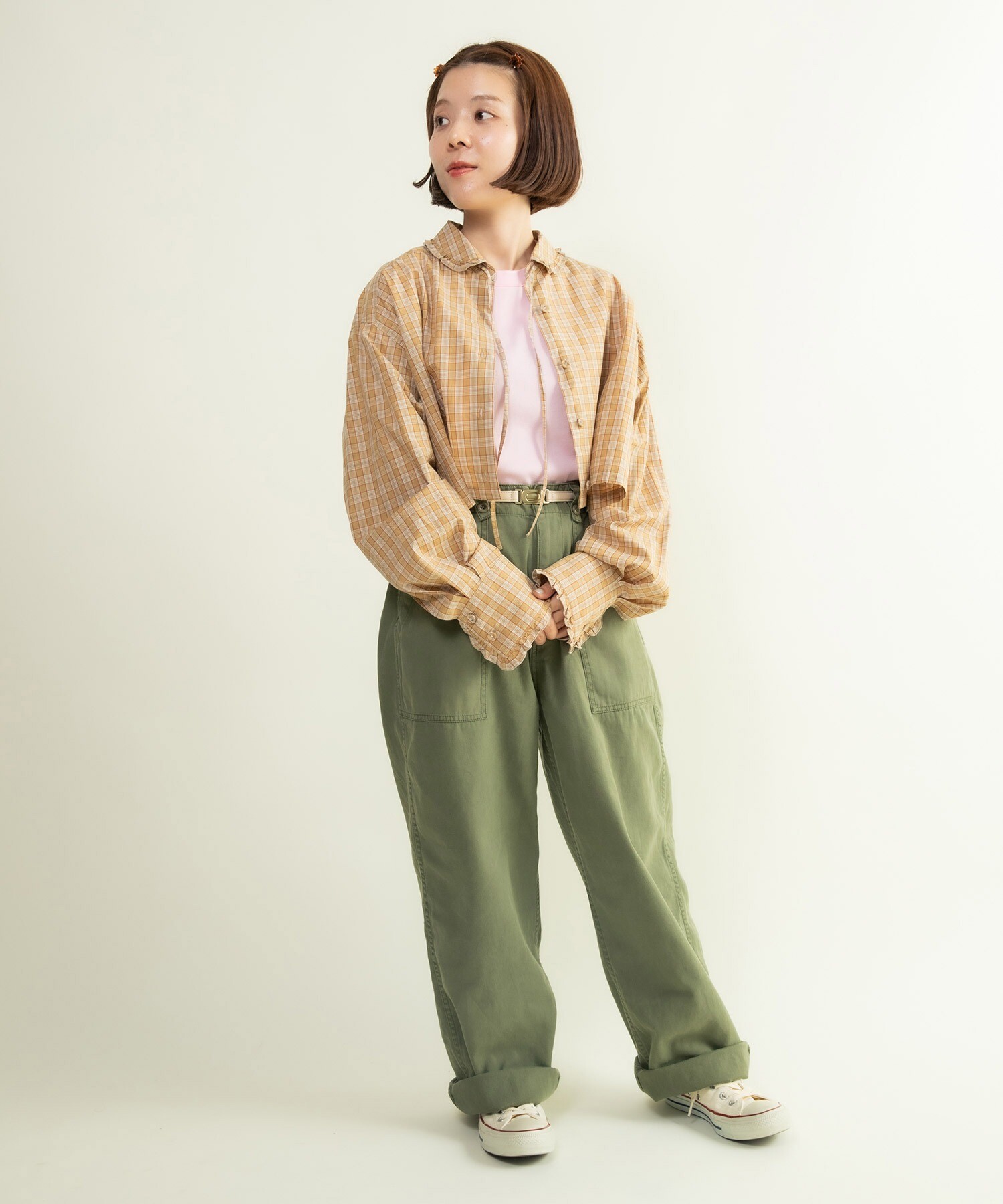 AMBIDEX Store ○丸襟ショート ジャケット(F グレー): l'atelier