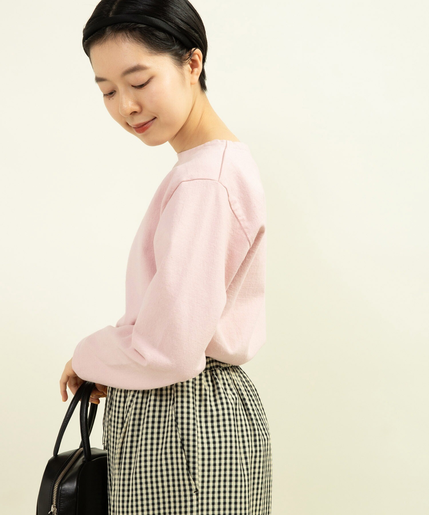 AMBIDEX Store 16/2空紡糸ボーダー 製品染めボートネックプルオーバー