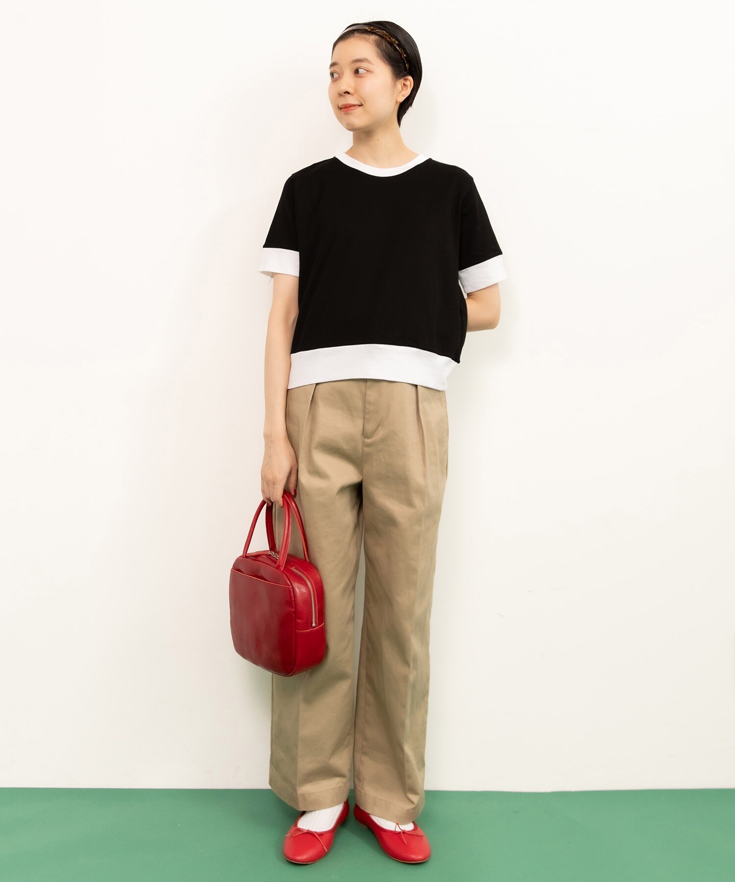 AMBIDEX Store △連シルフライス バイカラーTシャツ(F サックス