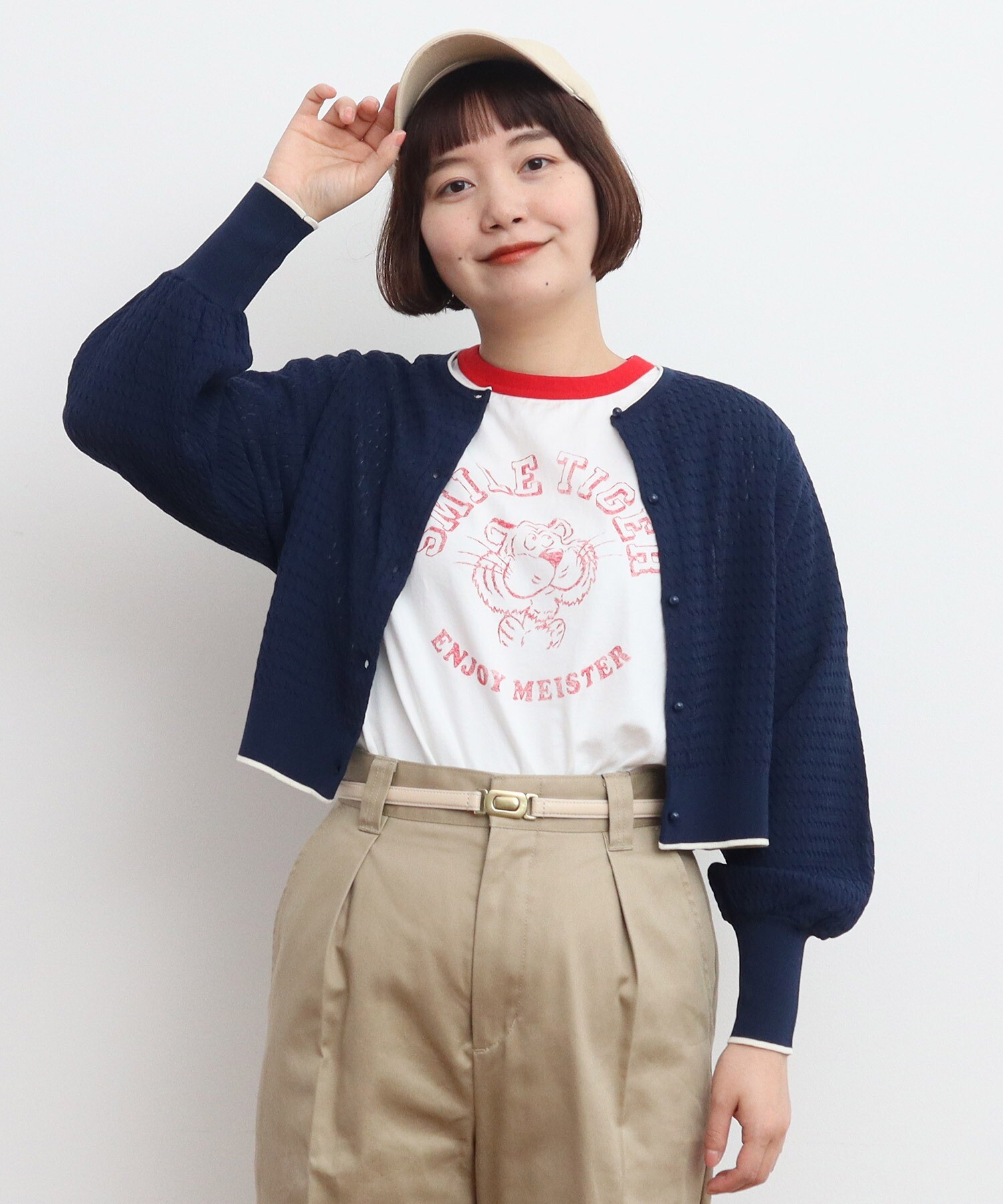 AMBIDEX Store 【予約販売】○coolcottonケーブル編み ショート