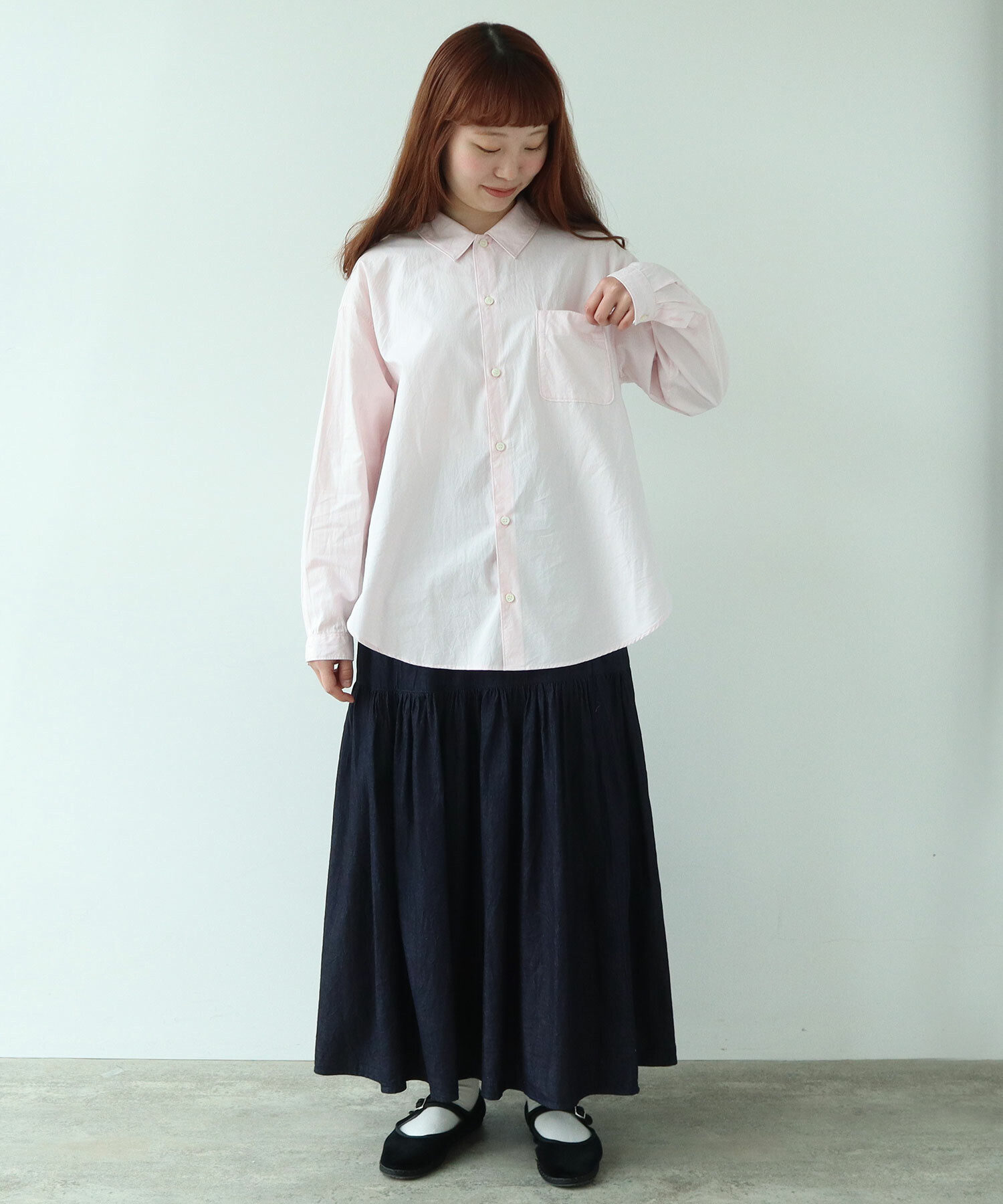 AMBIDEX Store 〇 オックスフォード basic シャツ(F ピンク