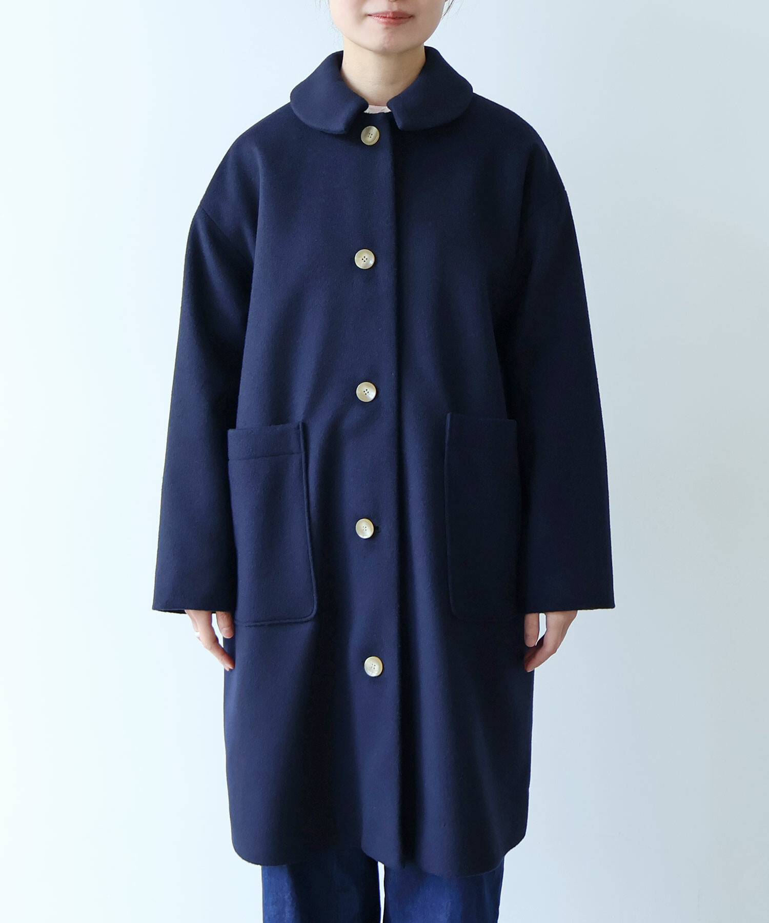 AMBIDEX Store △○ super100 ビーバー ステンカラーコート(F コン