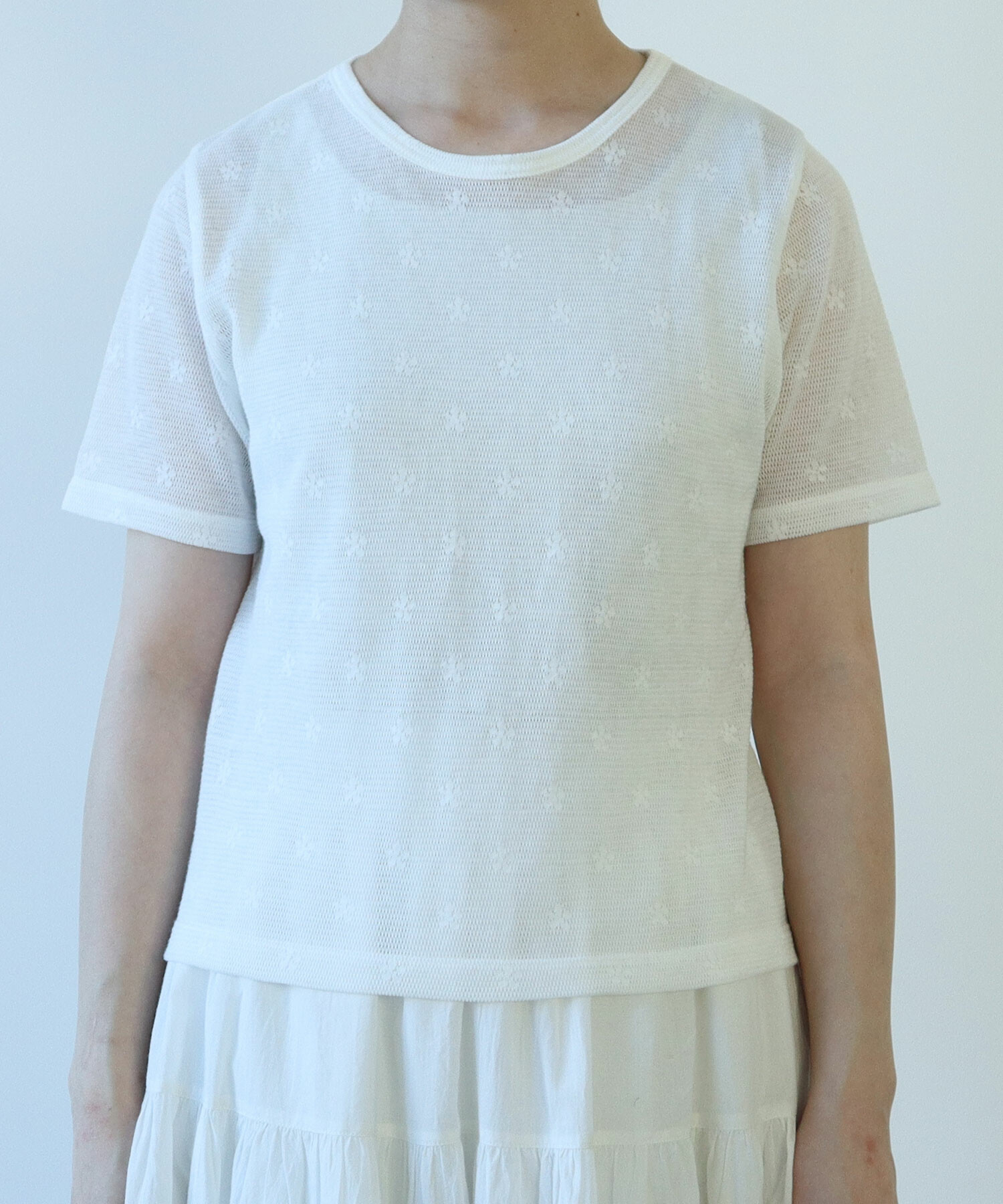 AMBIDEX Store 【予約販売】〇 hana×mesh ジャカード 半袖プル