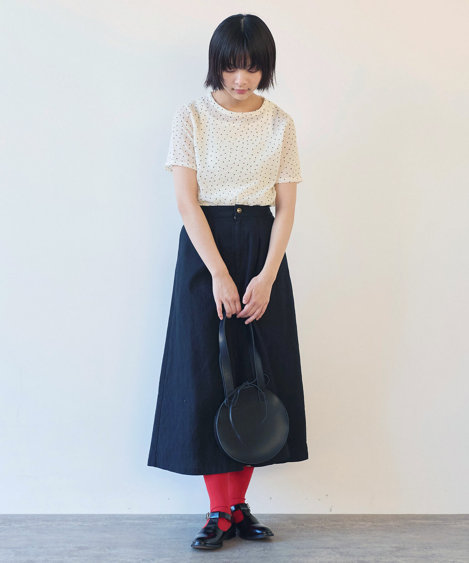 AMBIDEX Store △〇 syuwa syuwa ドット 半袖プルオーバー(F