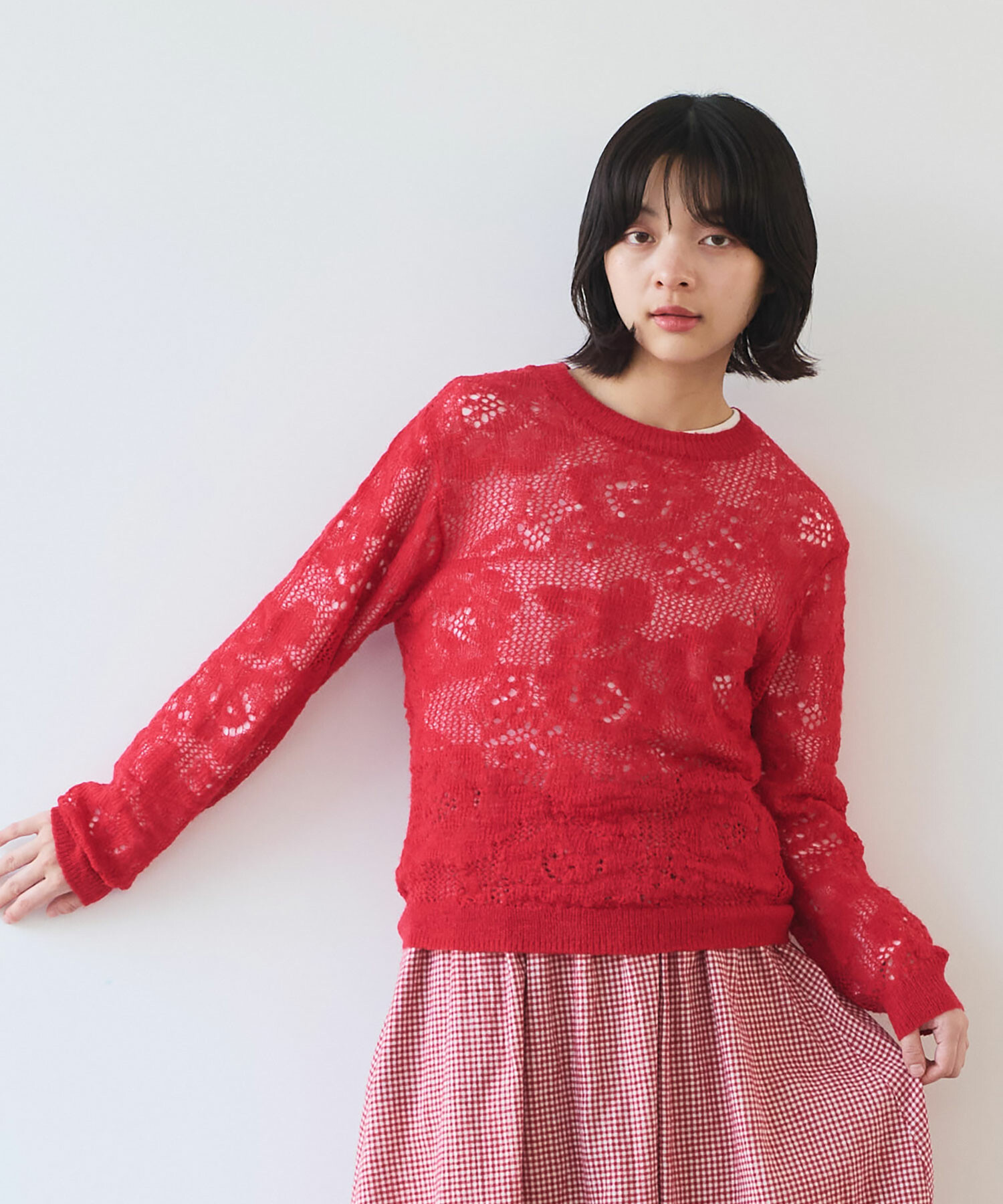 ハナ⭐️ AMBIDEX Store ○ hana hana モヘア プルオーバー(F サックス