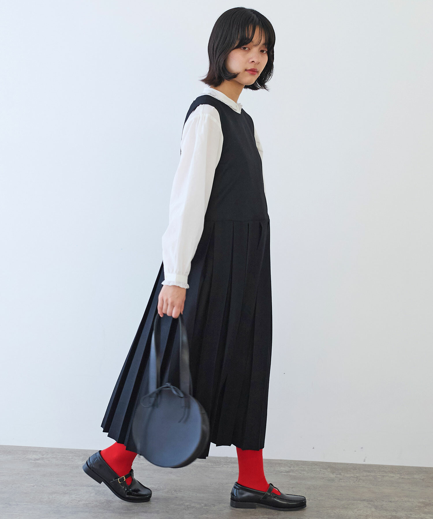 AMBIDEX Store 〇 2 / 60 サキソニー プリーツワンピース(F コゲチャ AMBIDEX Store 〇 2 / 60 サキソニー プリーツワンピース(F コゲチャ