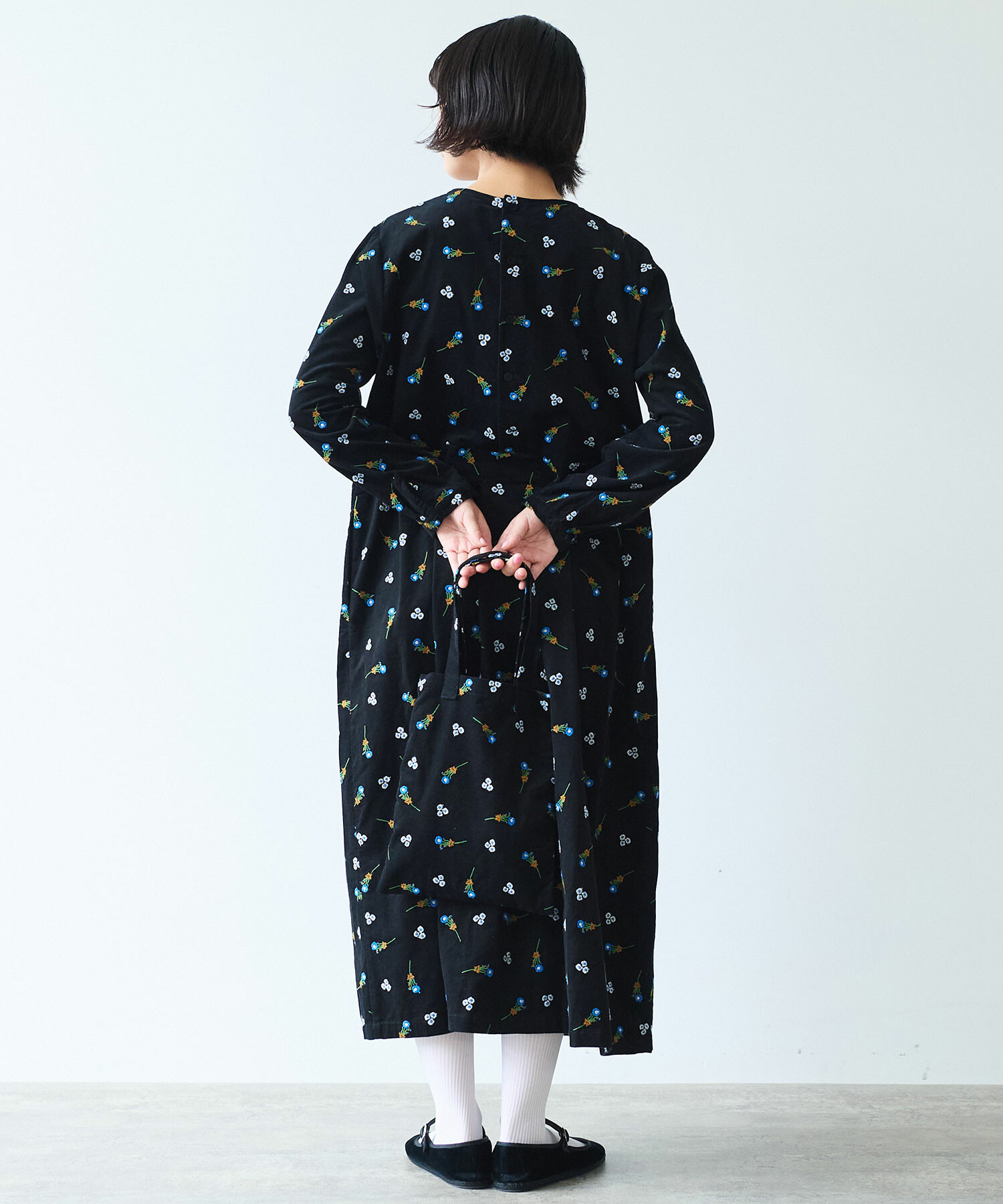 bulle de savon 菜の花刺繍 ワンピース △dot刺繍 ワンピース（ワンピース）｜bulle de savon