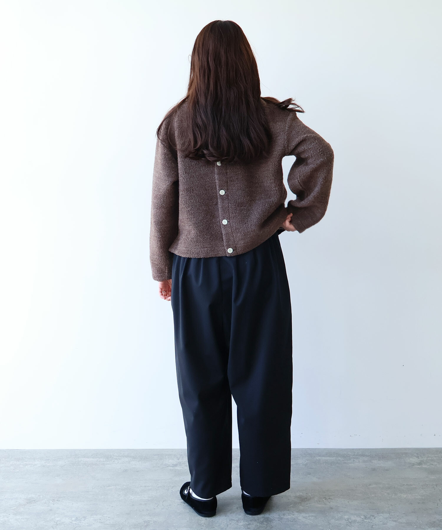 AMBIDEX Store 〇 2 / 80 TWツイル タックパンツ(F クロ): bulle de savon