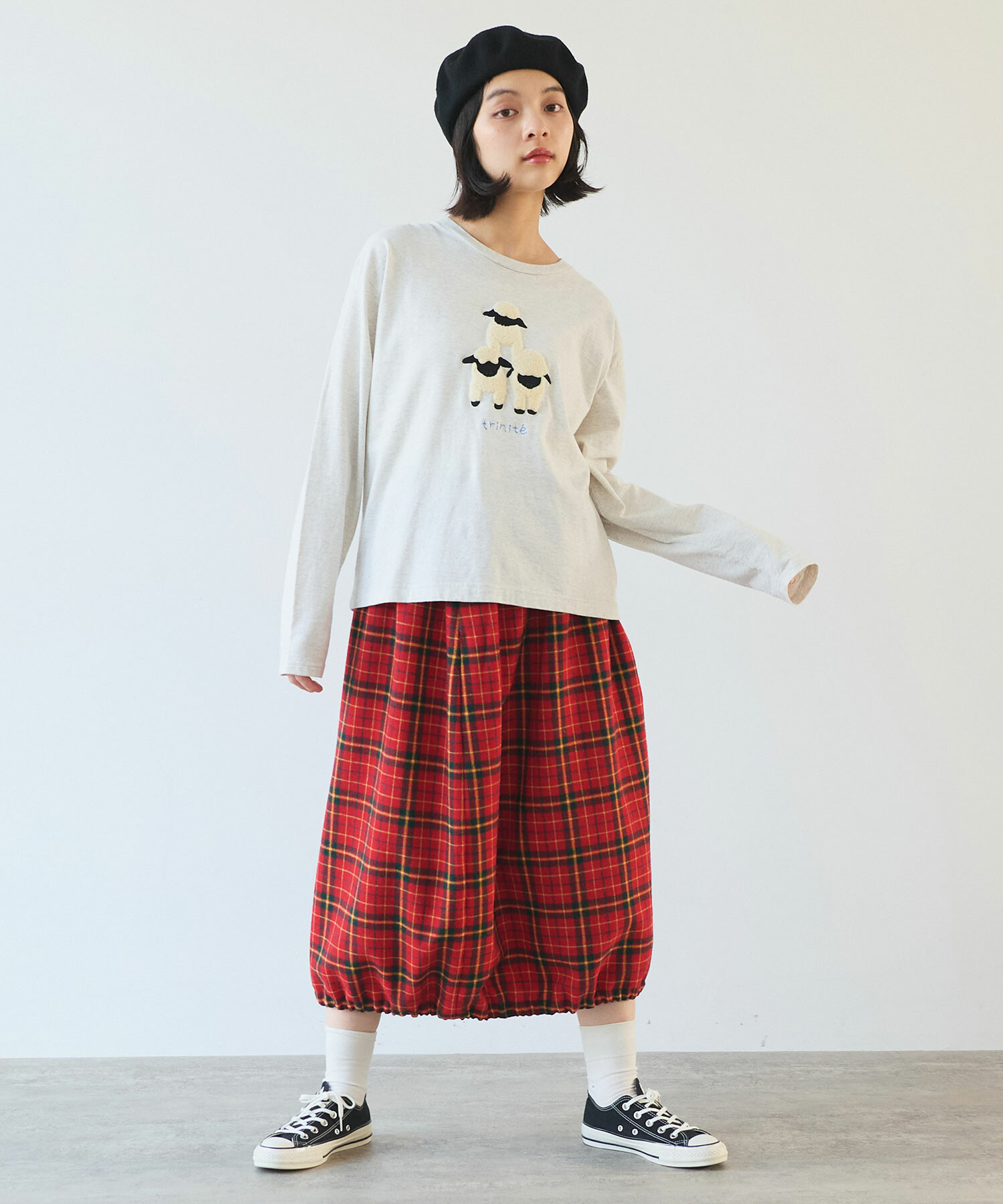 AMBIDEX Store 【予約販売】〇 Recycle CHECK バルーンスカート