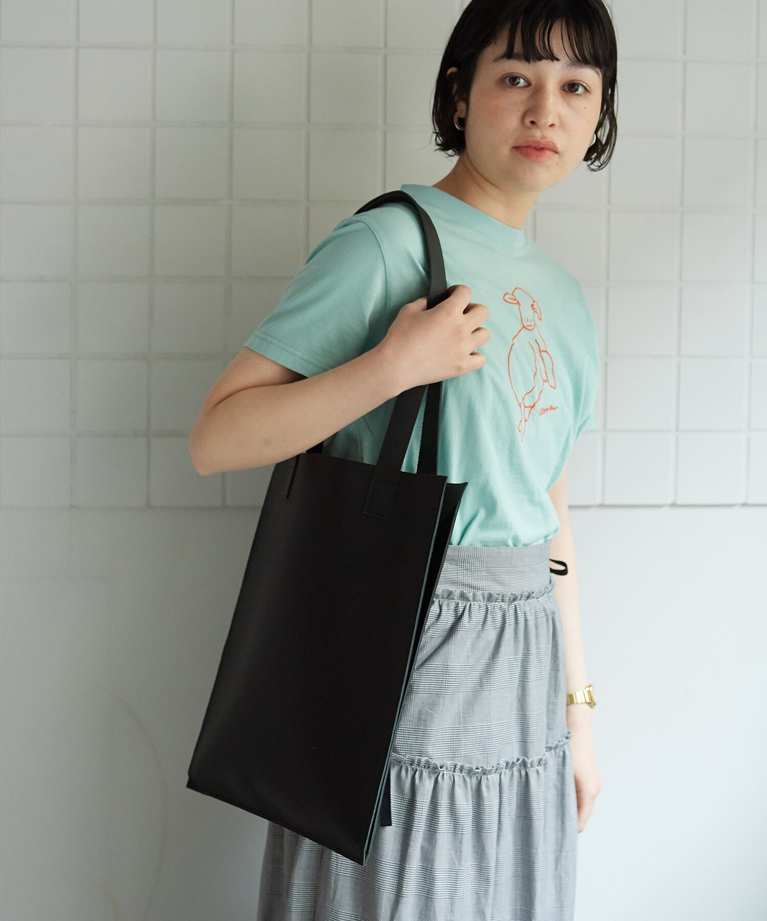 AMBIDEX Store ○leather tote bag(F クロ): bulle de savon