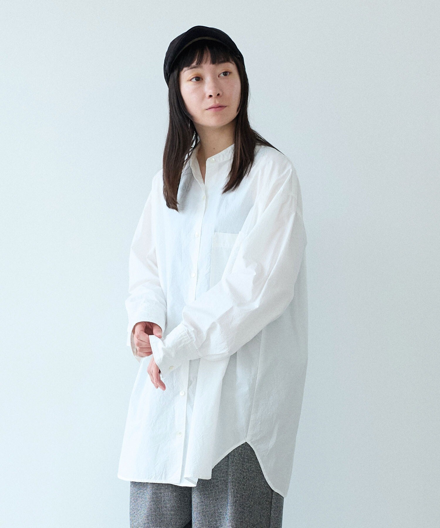 yuni コットンキャッチワッシャーmoe sleevesバックリボンブラウス AMBIDEX Store △○コットンキャッチワッシャーmoe sleeves