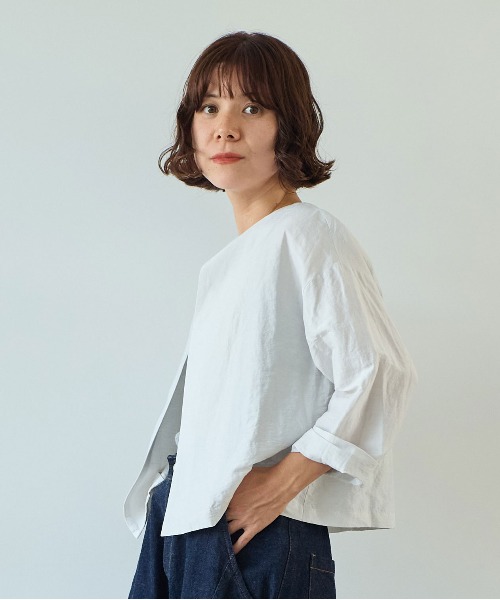 AMBIDEX Store Vis/L/Ny Sheer haori ブラウス(F グレー): yuni