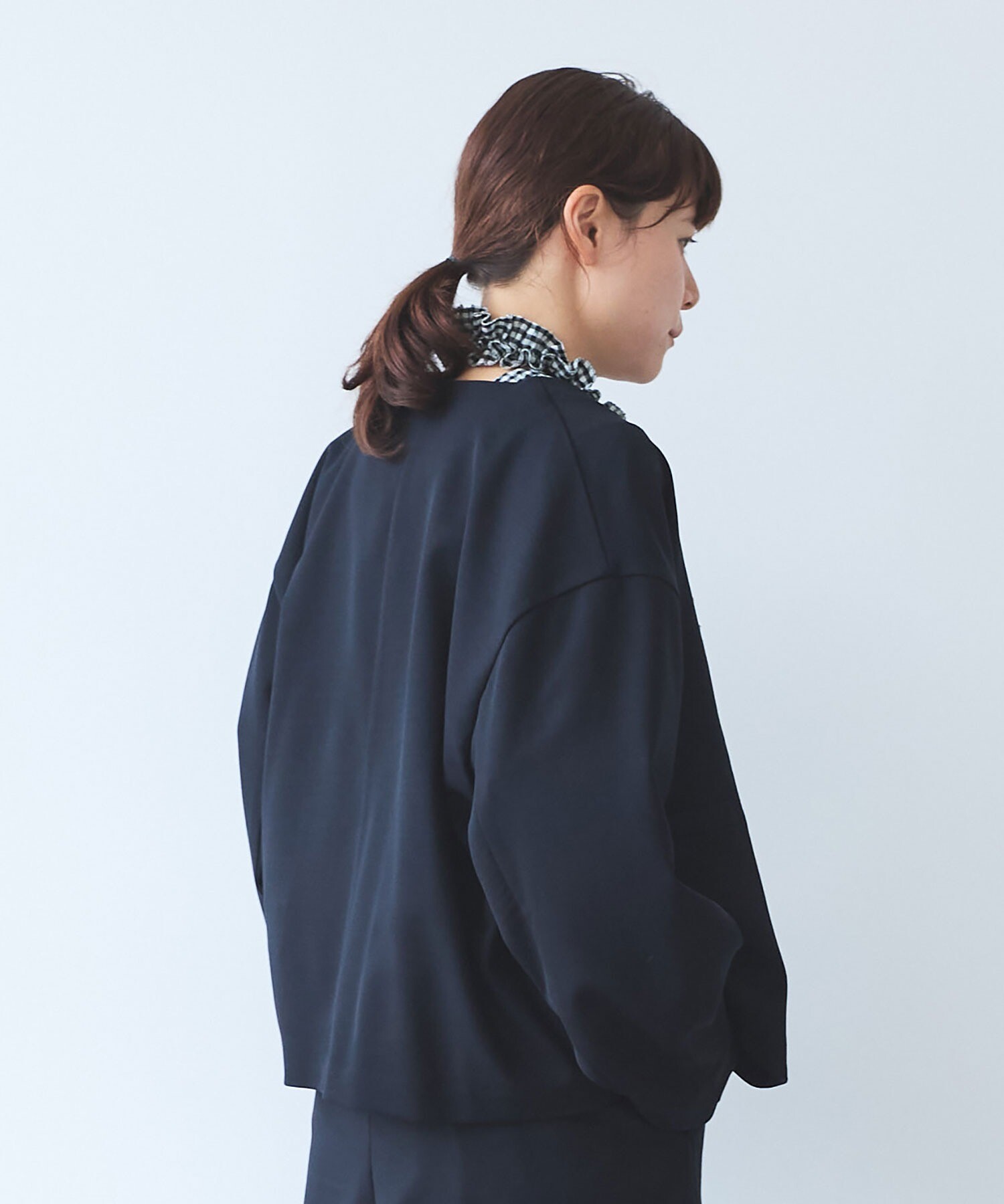 AMBIDEX Store ○レーヨンウール no collar ジャケット(F ダーク