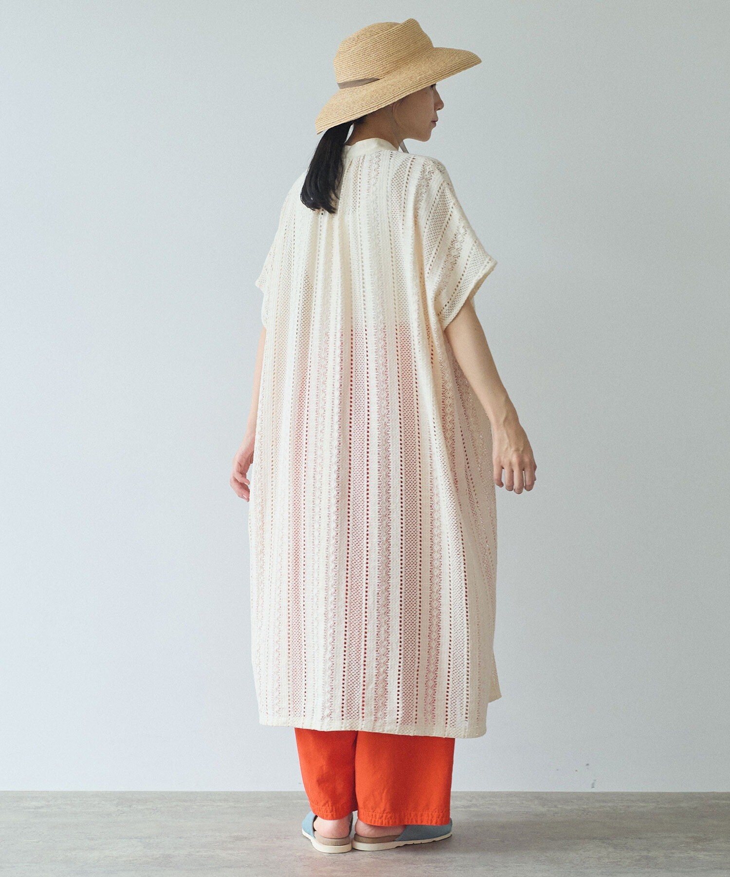 AMBIDEX Store ○コットン ruschel lace kaftan ワンピース(F