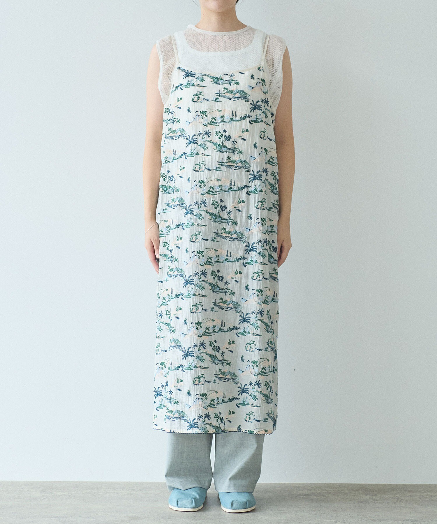 AMBIDEX Store ○Island embroidely pettit ワンピース(F キナリ