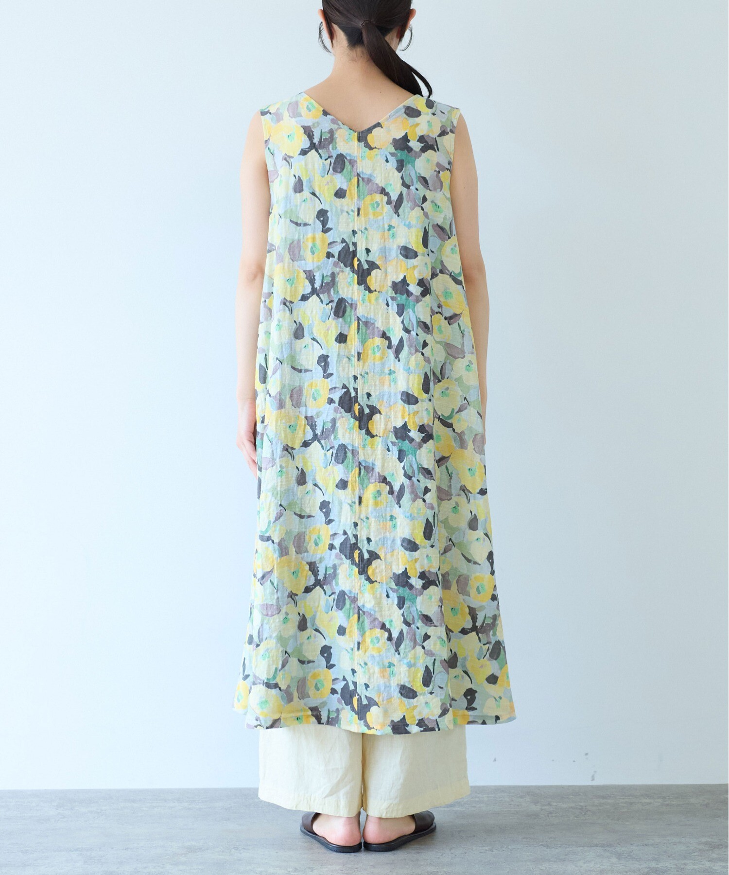 AMBIDEX Store 【予約販売】○水彩花プリント ノースリーブ