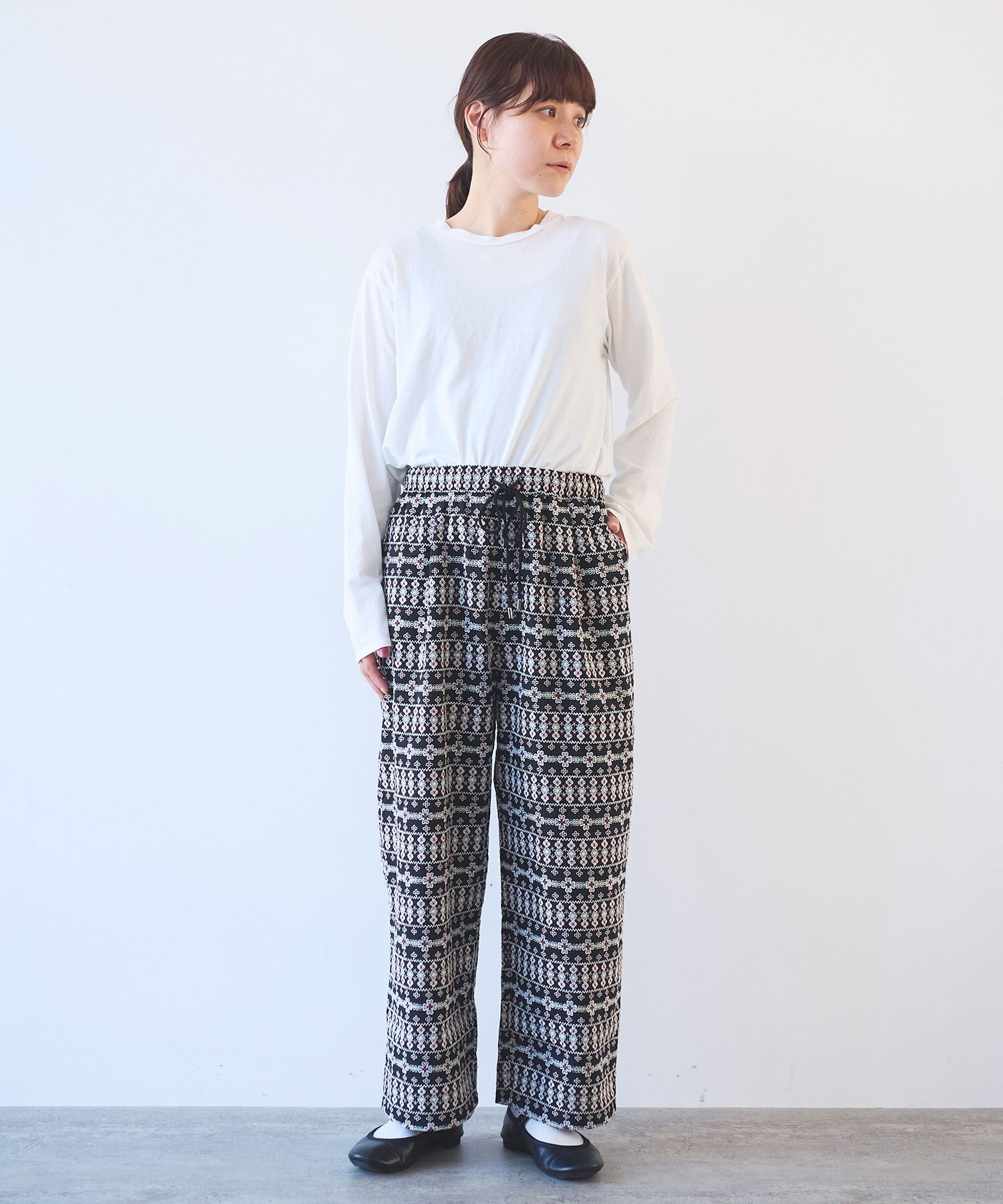 yuni 刺繍パンツ AMBIDEX Store ○○総刺繍 relax パンツ(F マルチ): yuni