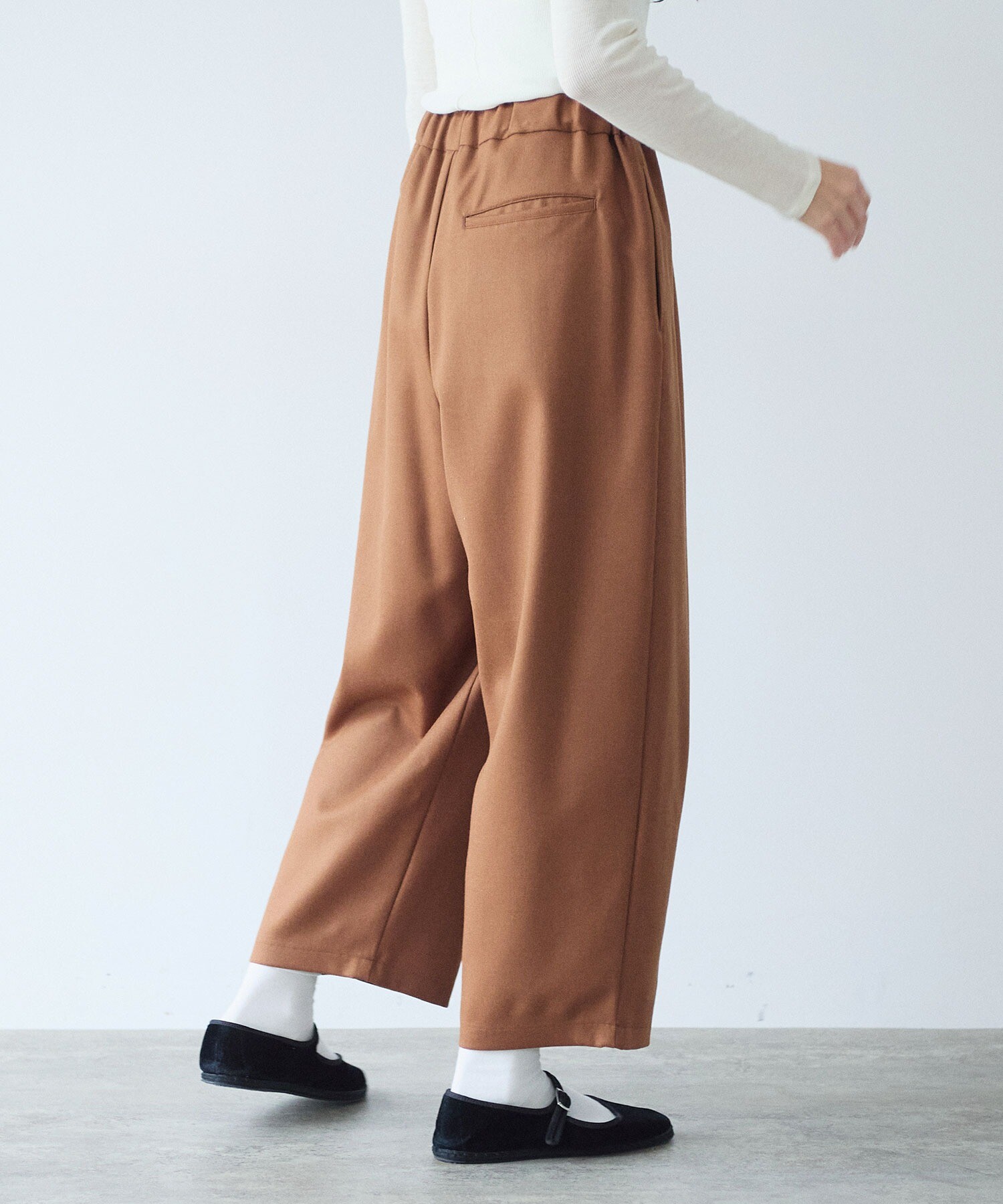 AMBIDEX Store ○washable wool gum tack パンツ(F グレー): yuni