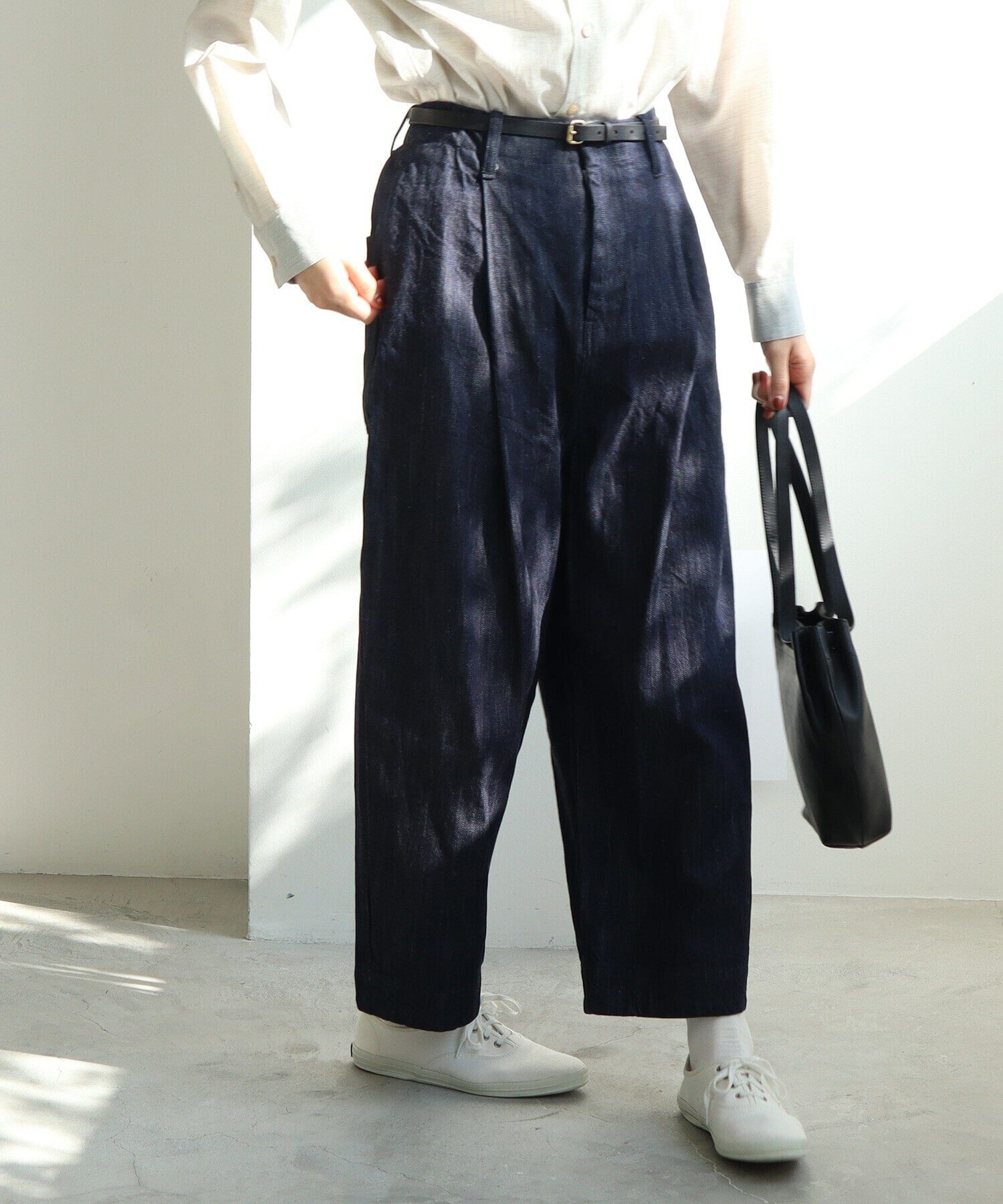 cotton denim back gom パンツ △cotton denim back gom パンツ（デニムパンツ）｜yuni（ユニ