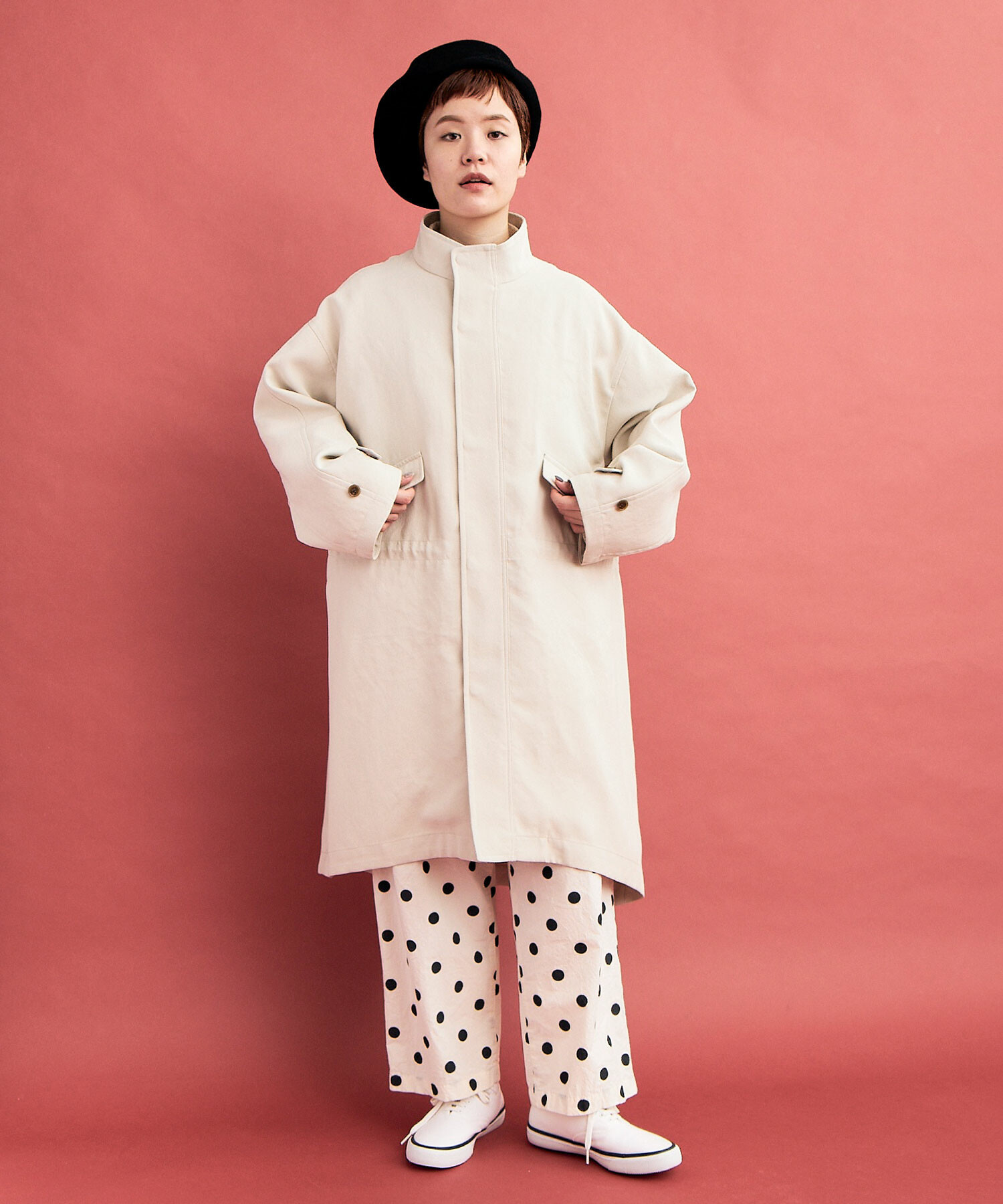 AMBIDEX Store ○DICROS AIRO FEILD ジャケットコート(F IVORY): FLAT