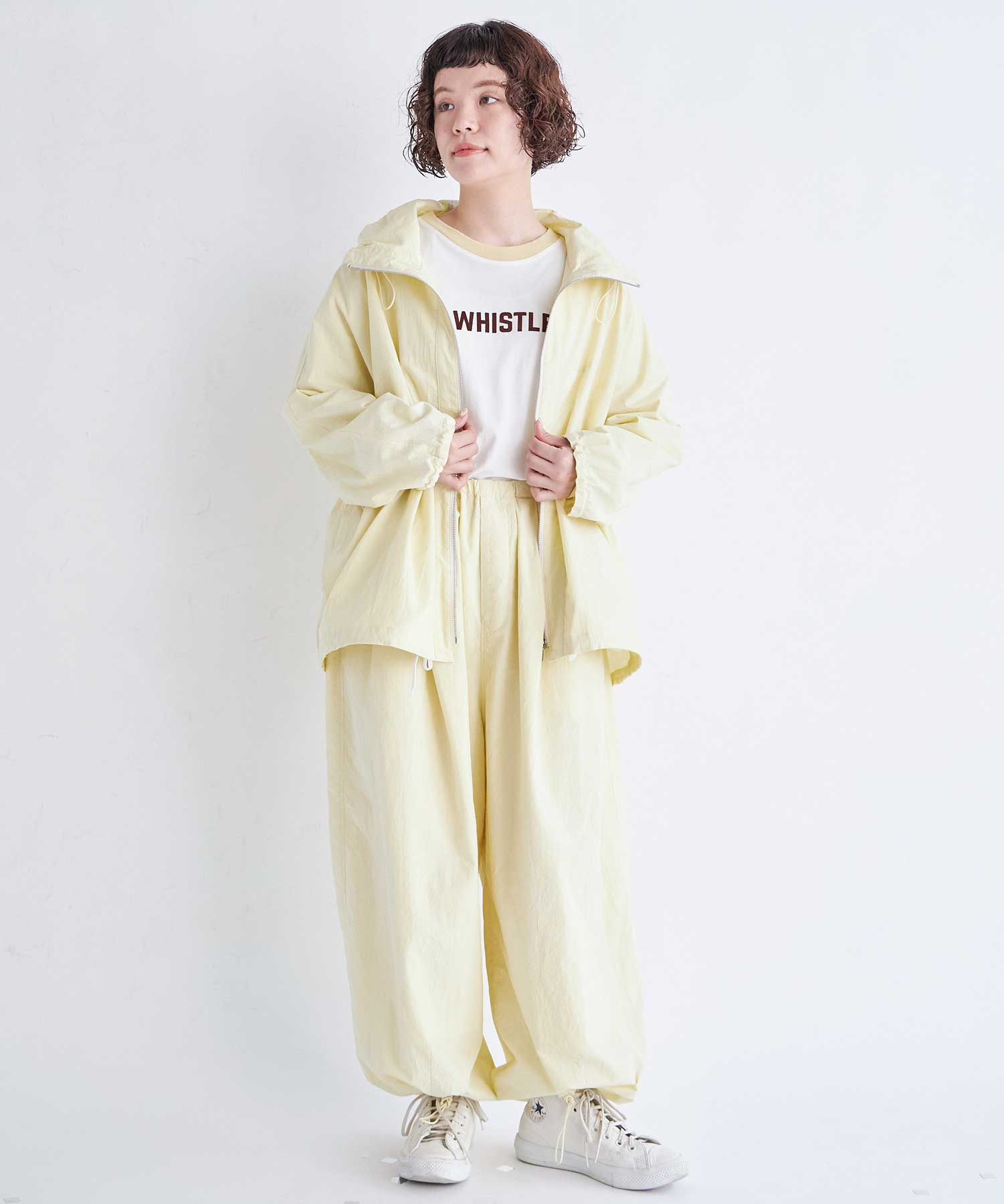 AMBIDEX Store ○GV天竺 WHISTLE T-SHIRT(F WHITE): FLAT-cic-HATENA