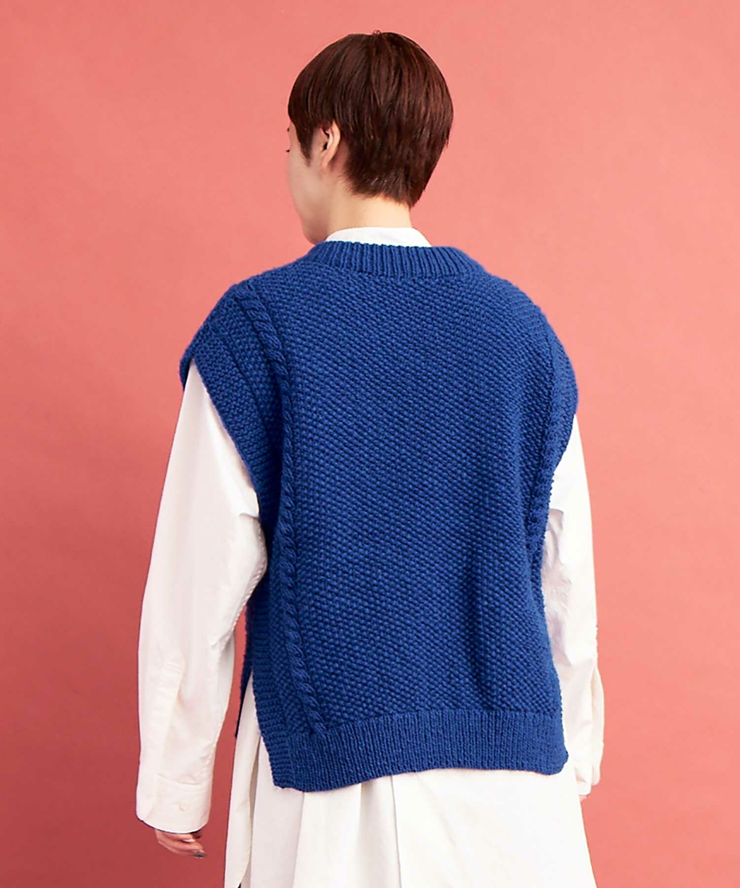 AMBIDEX Store ○PERU HANDKNIT ベスト(F ROYAL BLUE): buoybuoy