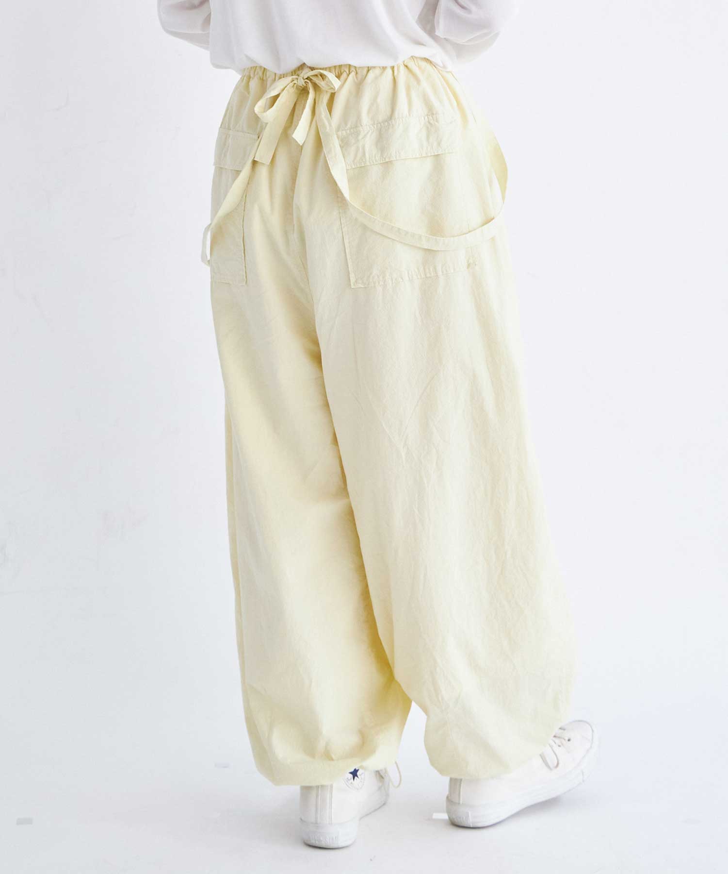 AMBIDEX Store ○ORGANIC LIP-STOP parachute パンツ(F BLACK