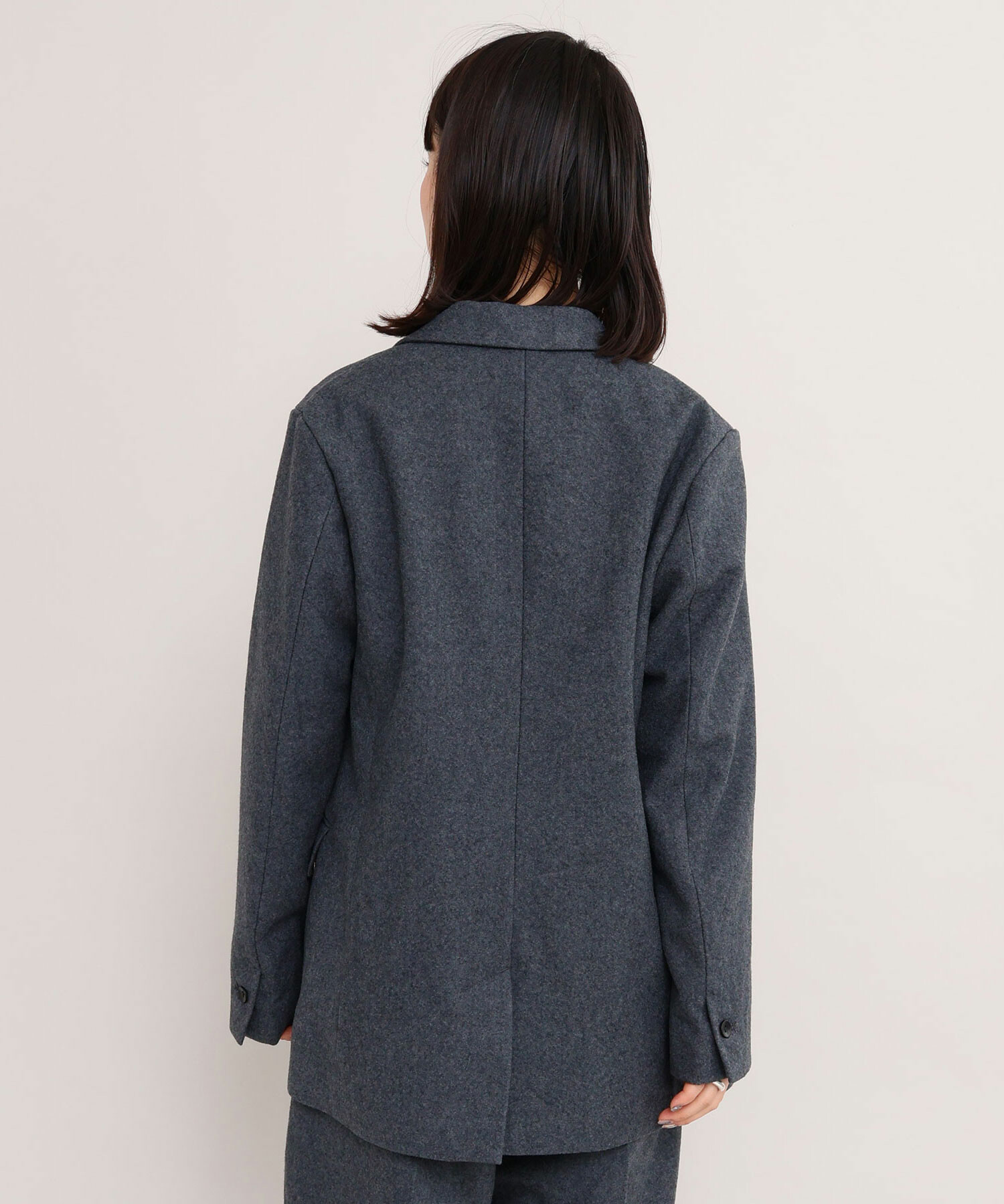 AMBIDEX Store 強縮ウール ダブルテーラード ジャケット(F