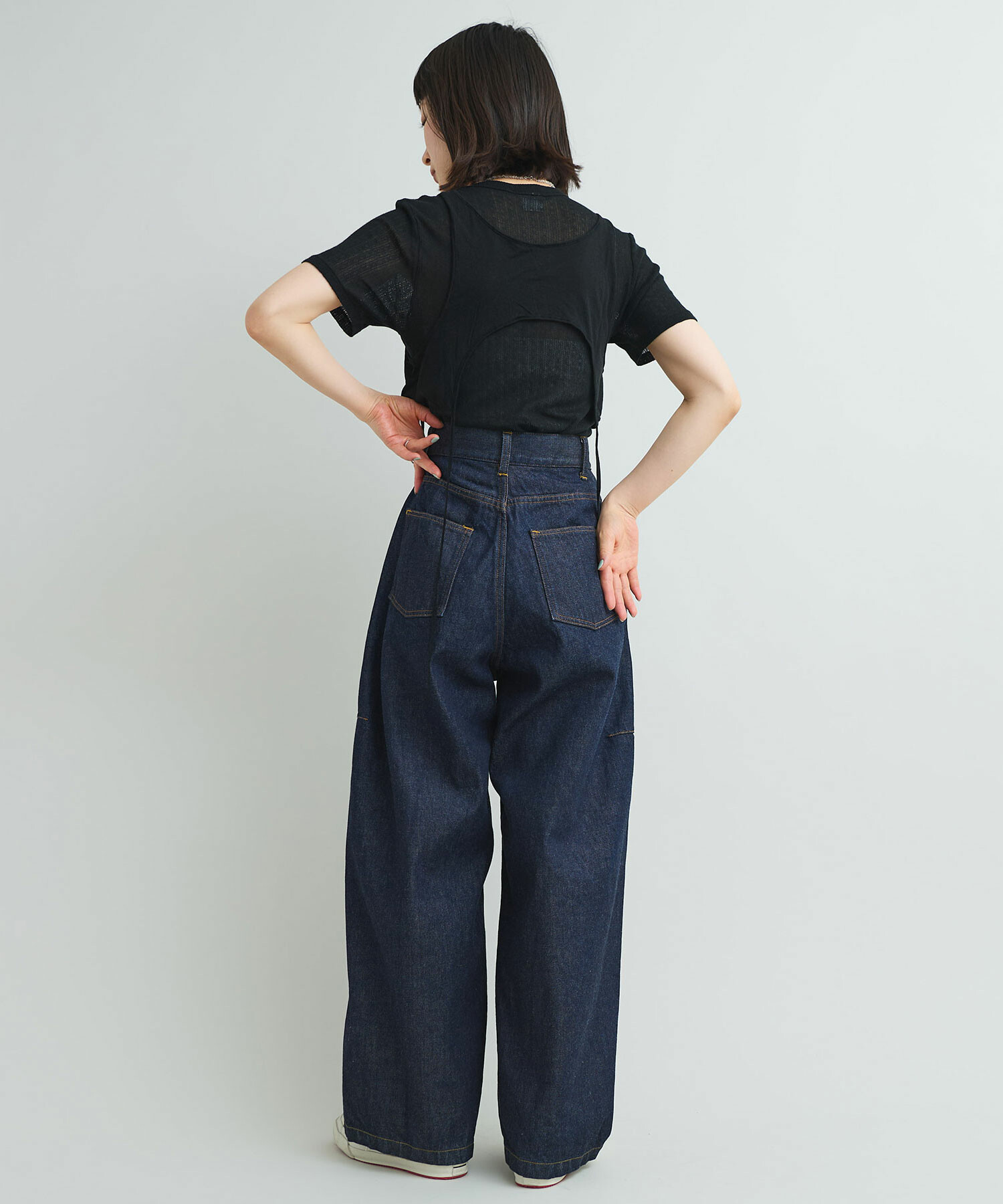 ANDREA&CO ラップデザインデニムパンツ SUNNY SIDE UP 【40%OFF】サニーサイドアップ Sunny Side Up