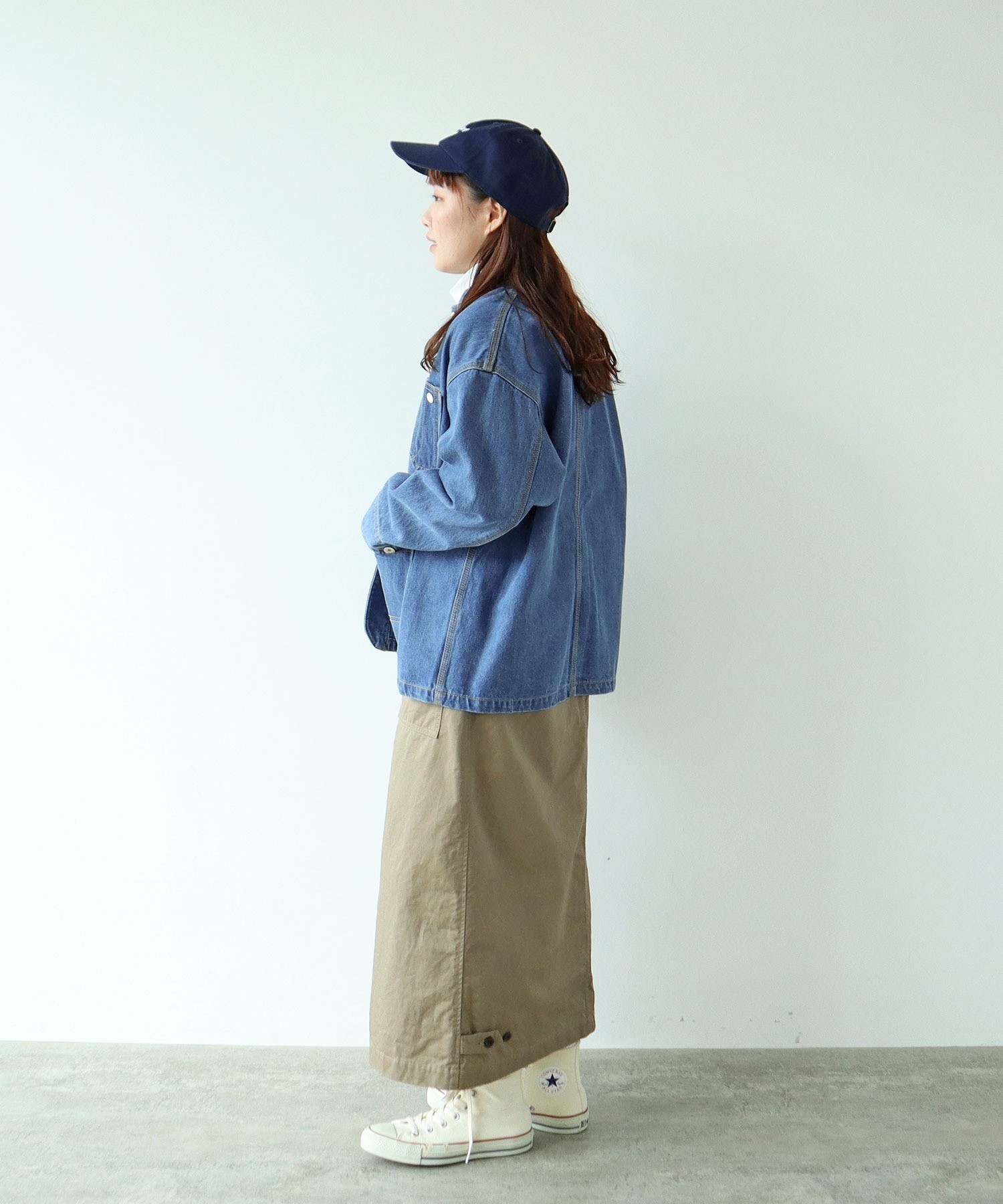 AMBIDEX Store 12.5OZデニム カバーオール (サックス)(S サックス