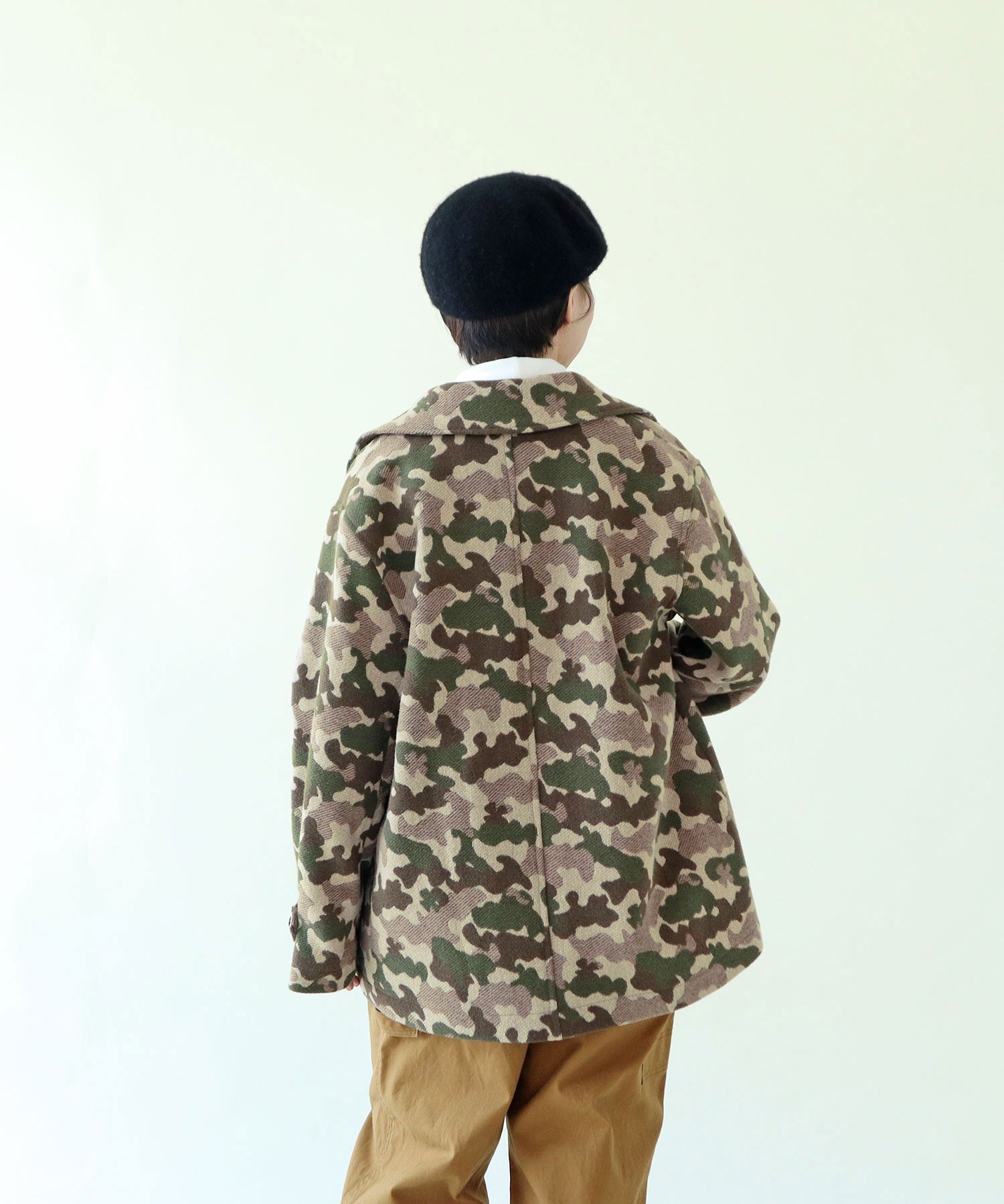 AMBIDEX Store ○【30周年特別アイテム】迷彩ジャカード ピーコート(F