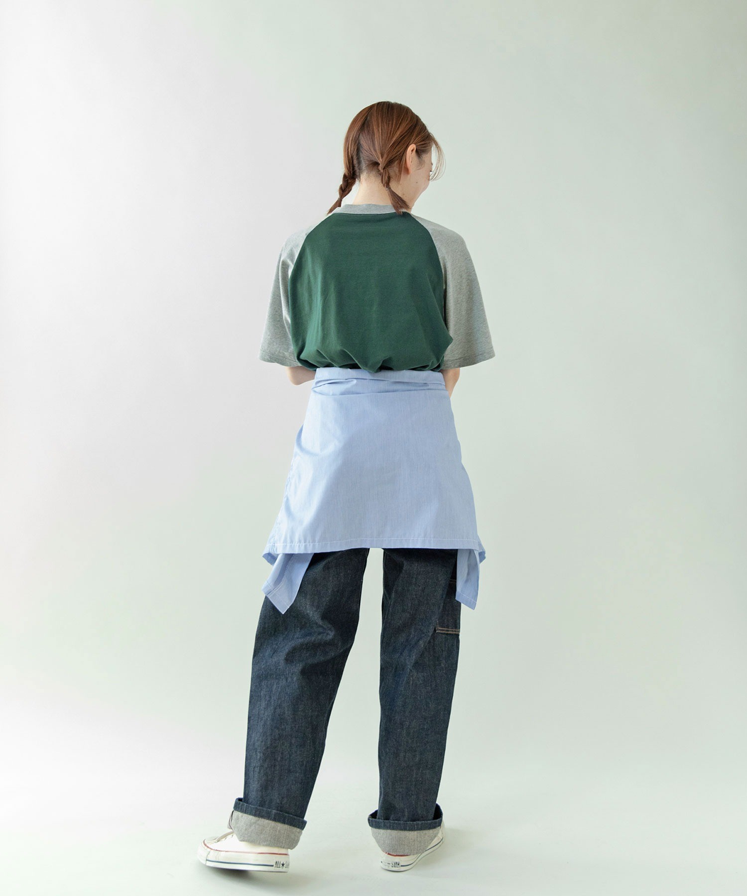 ADER バーガンディ ラグランTシャツ AMBIDEX Store ○make haste slowly 配色ラグランTシャツ(F