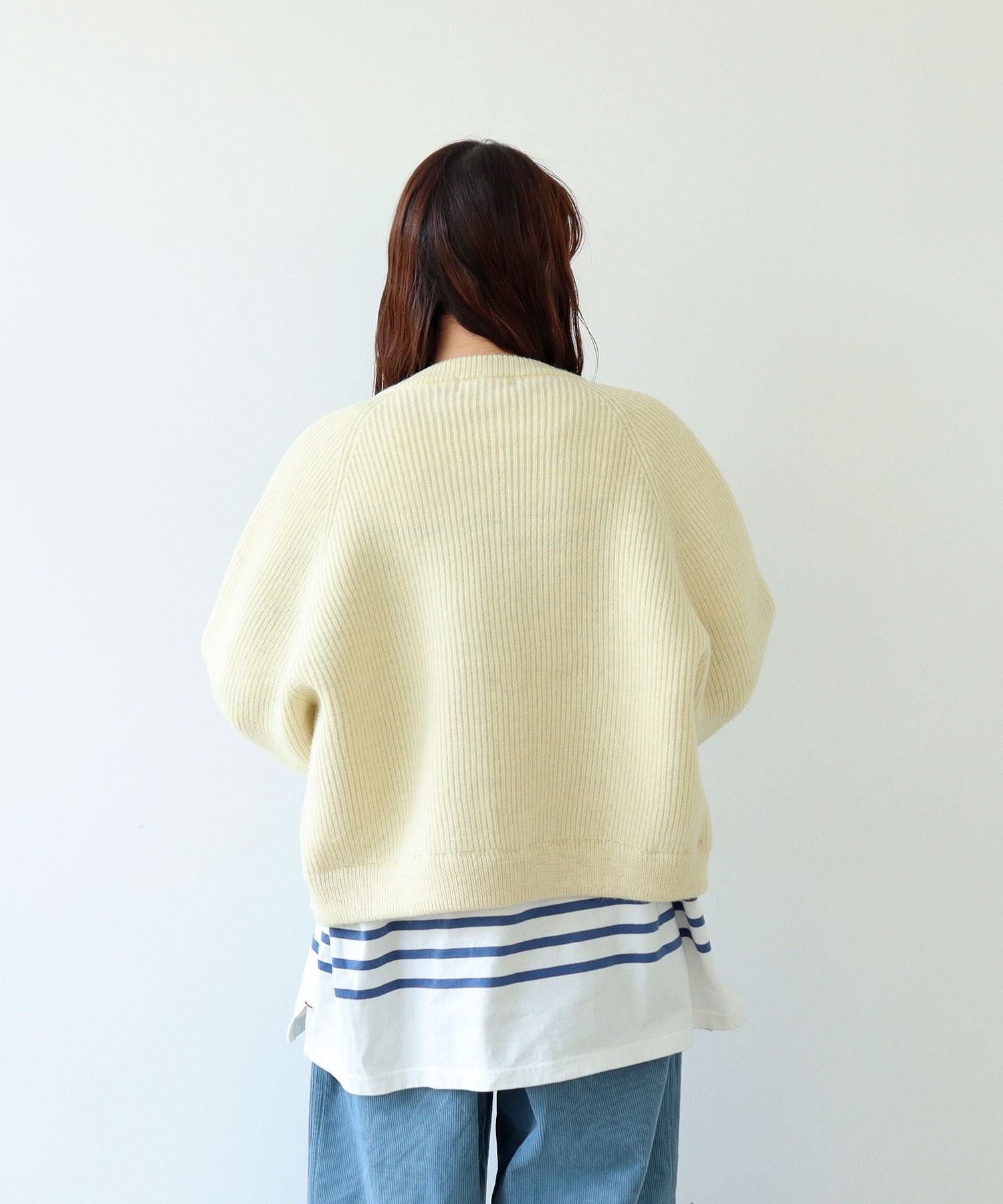 AMBIDEX Store ○【30周年特別アイテム】BRITISH WOOL 片畦ニット