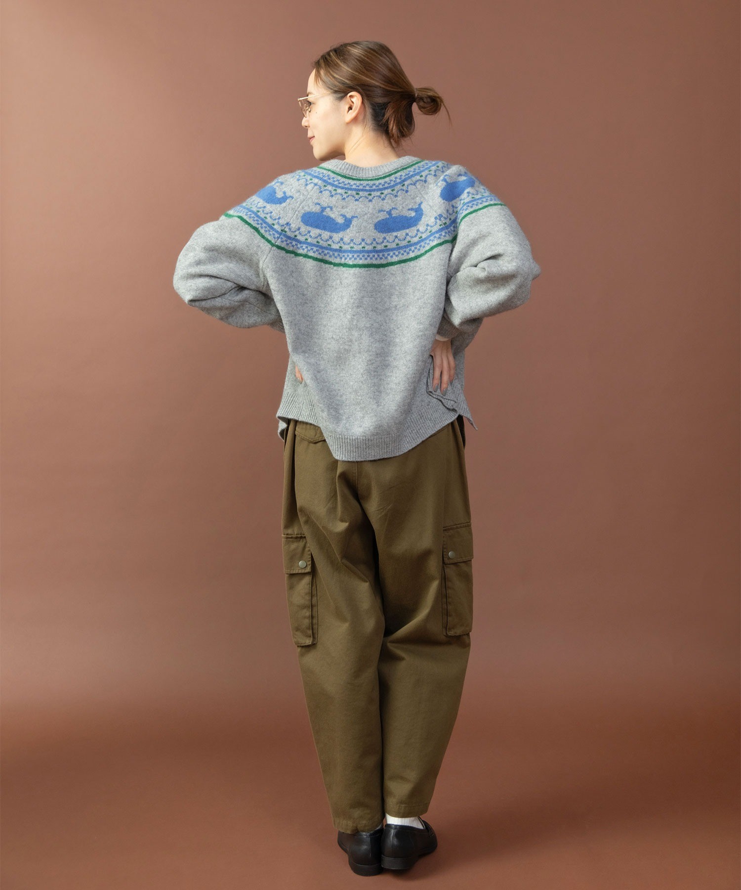 あお　ウィッグご確認ページ AMBIDEX Store 〇針抜きシアーモヘア 長袖 プルオーバー(F キナリ): iki