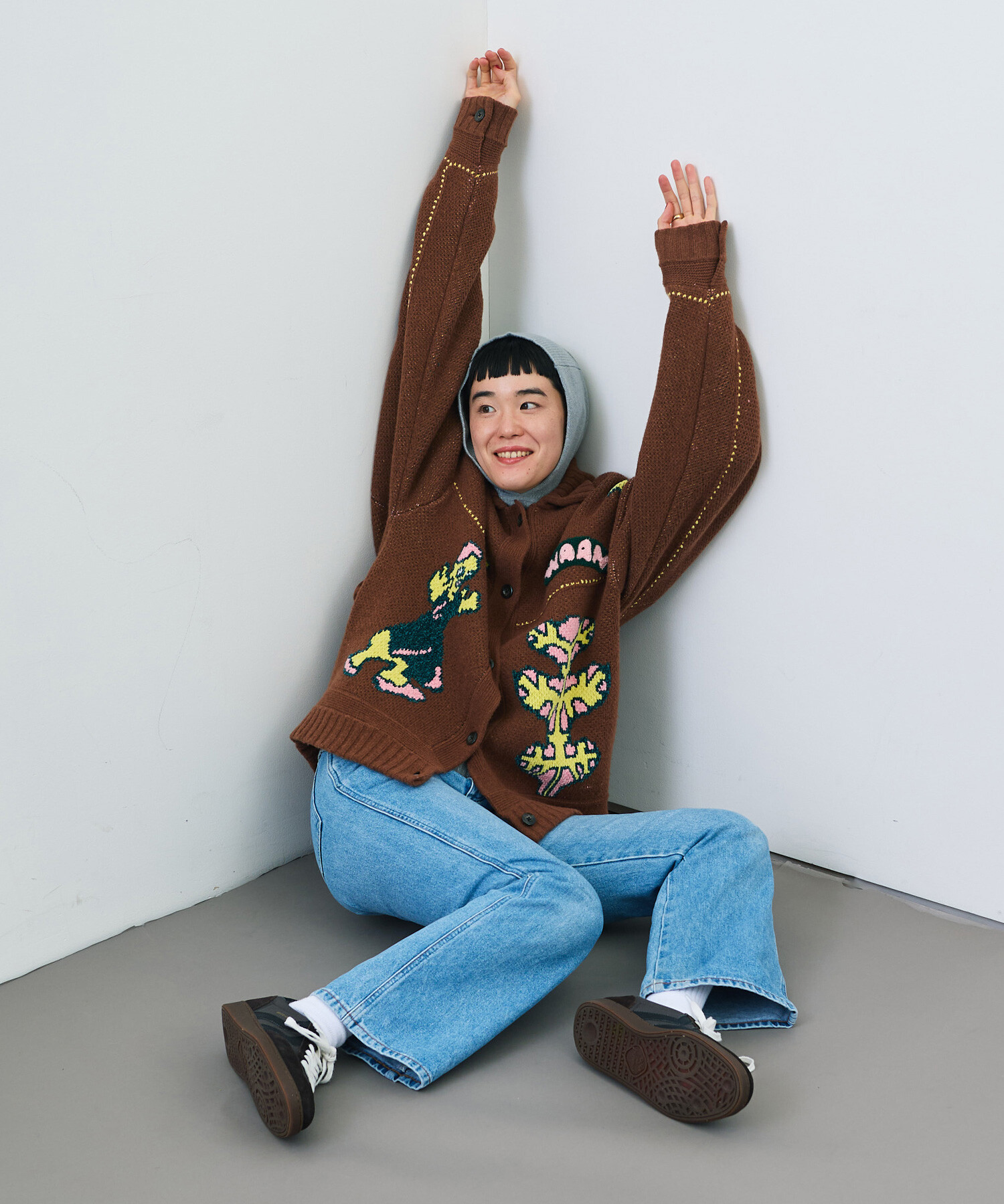 すのチル　ハンドメイド　お洋服とお靴 AMBIDEX Store 【予約販売】〇Tsuru Taisuke×WAAN ニット
