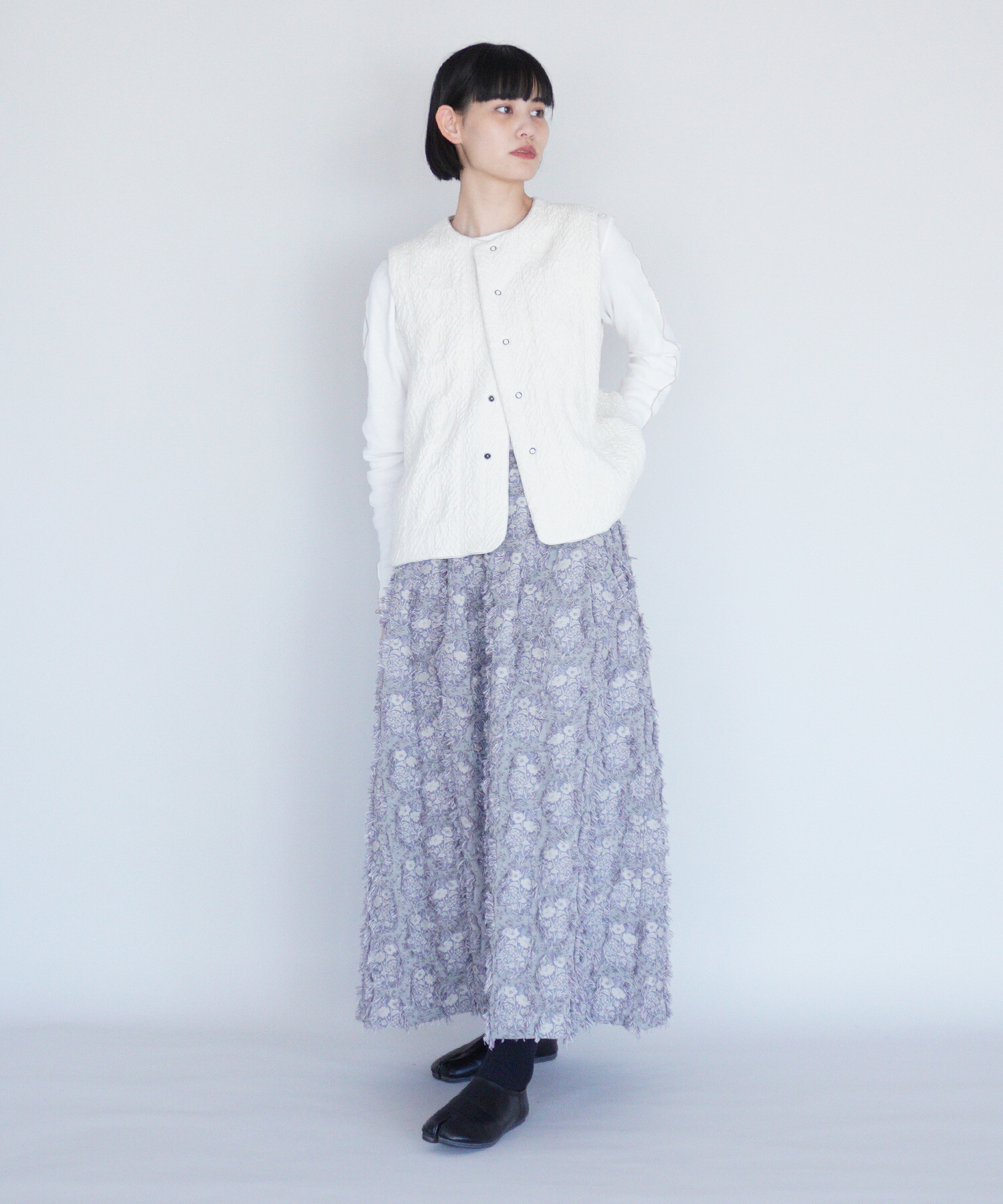 AMBIDEX Store 〇boutis jacquard ベスト(F キナリ): FLAT-cic-HATENA