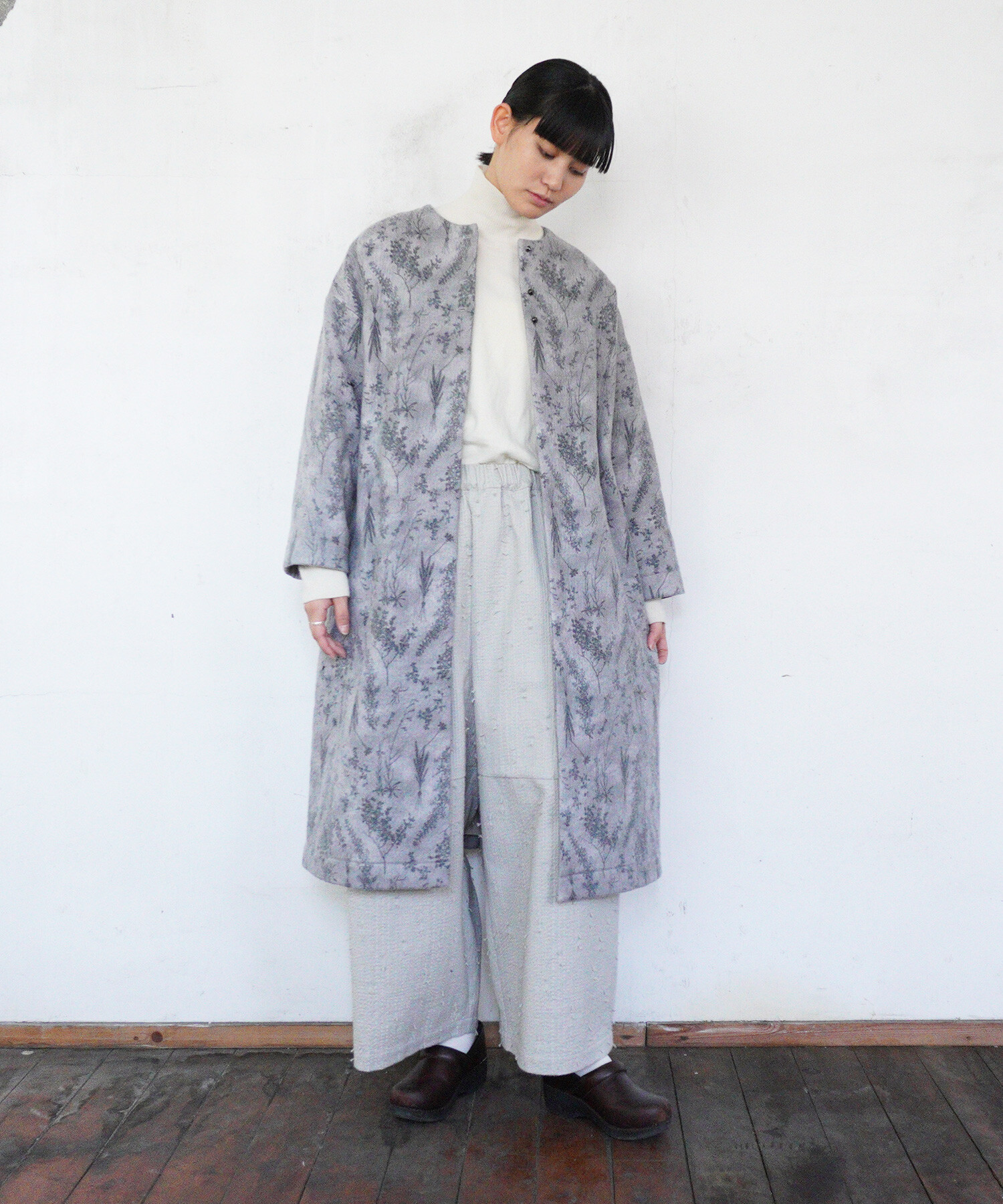 AMBIDEX Store 【予約販売】〇old letter flowers コート(F