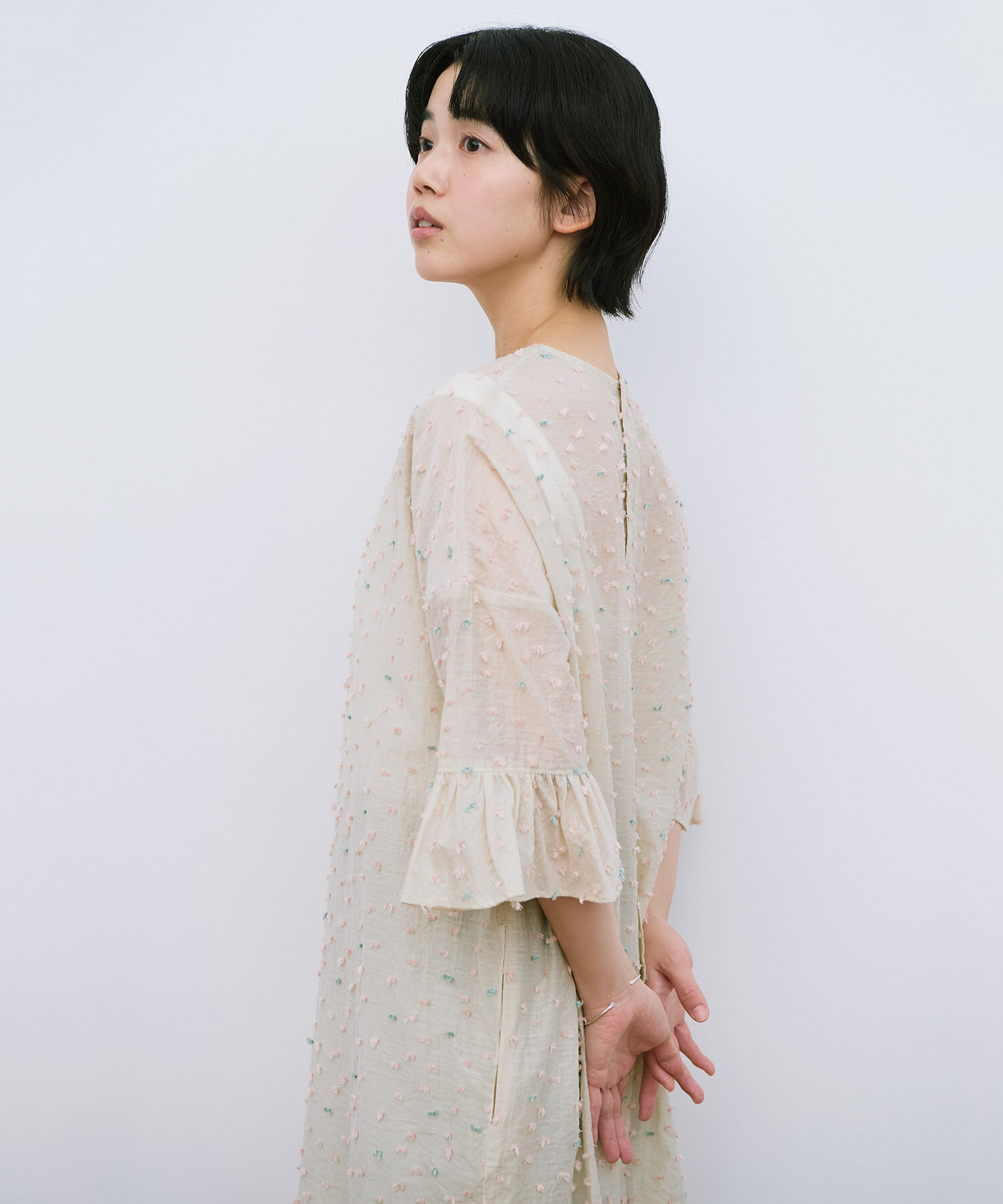 AMBIDEX Store 〇花吹雪' jacquard フリルワンピース(F