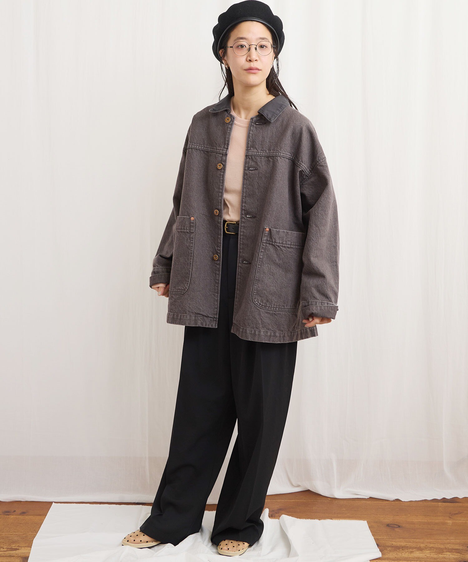 AMBIDEX Store colored denim coverall(F カーキ): l'atelier du savon