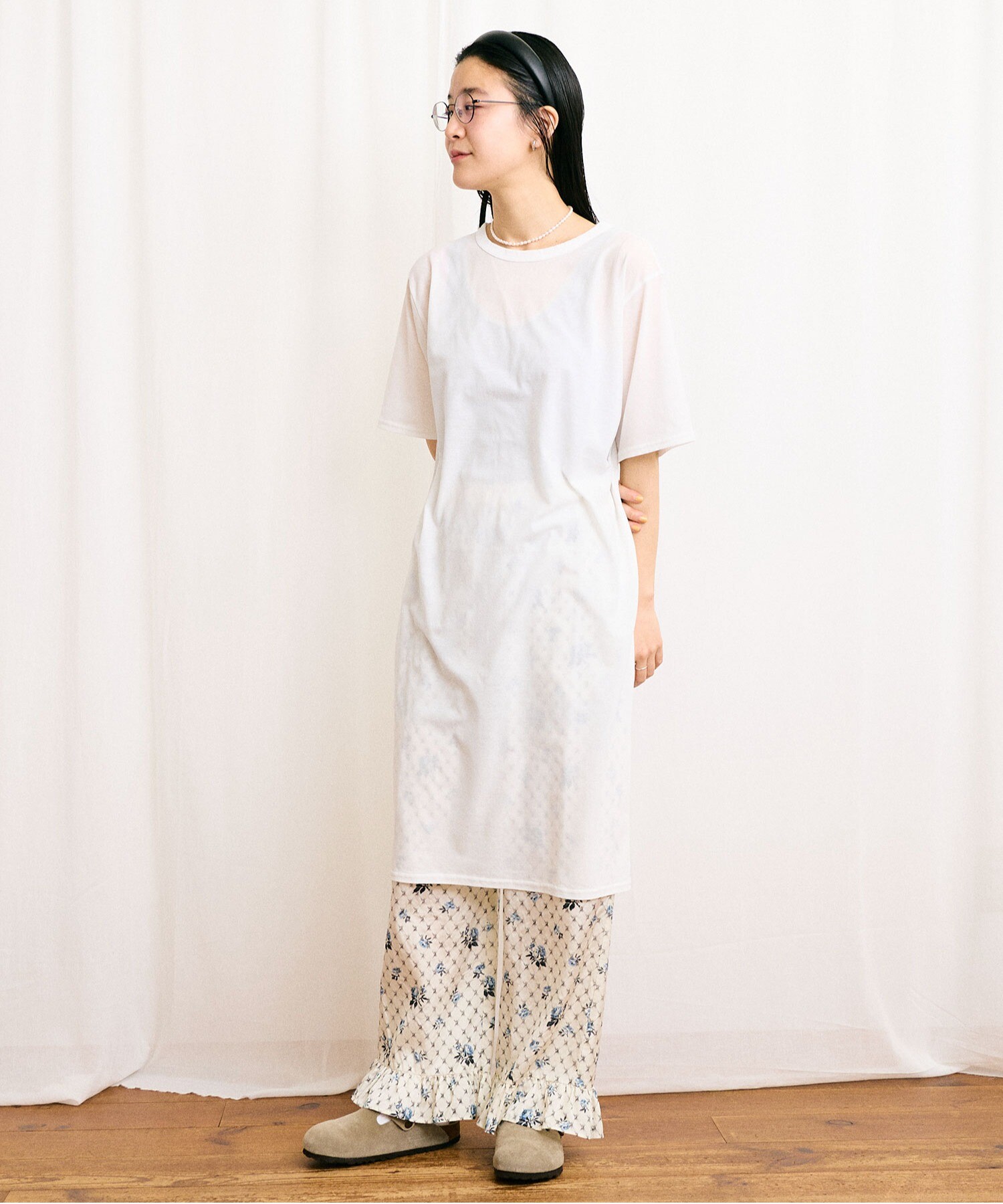 AMBIDEX Store 【予約販売】〇Grandma sofa frill pants(F アオ