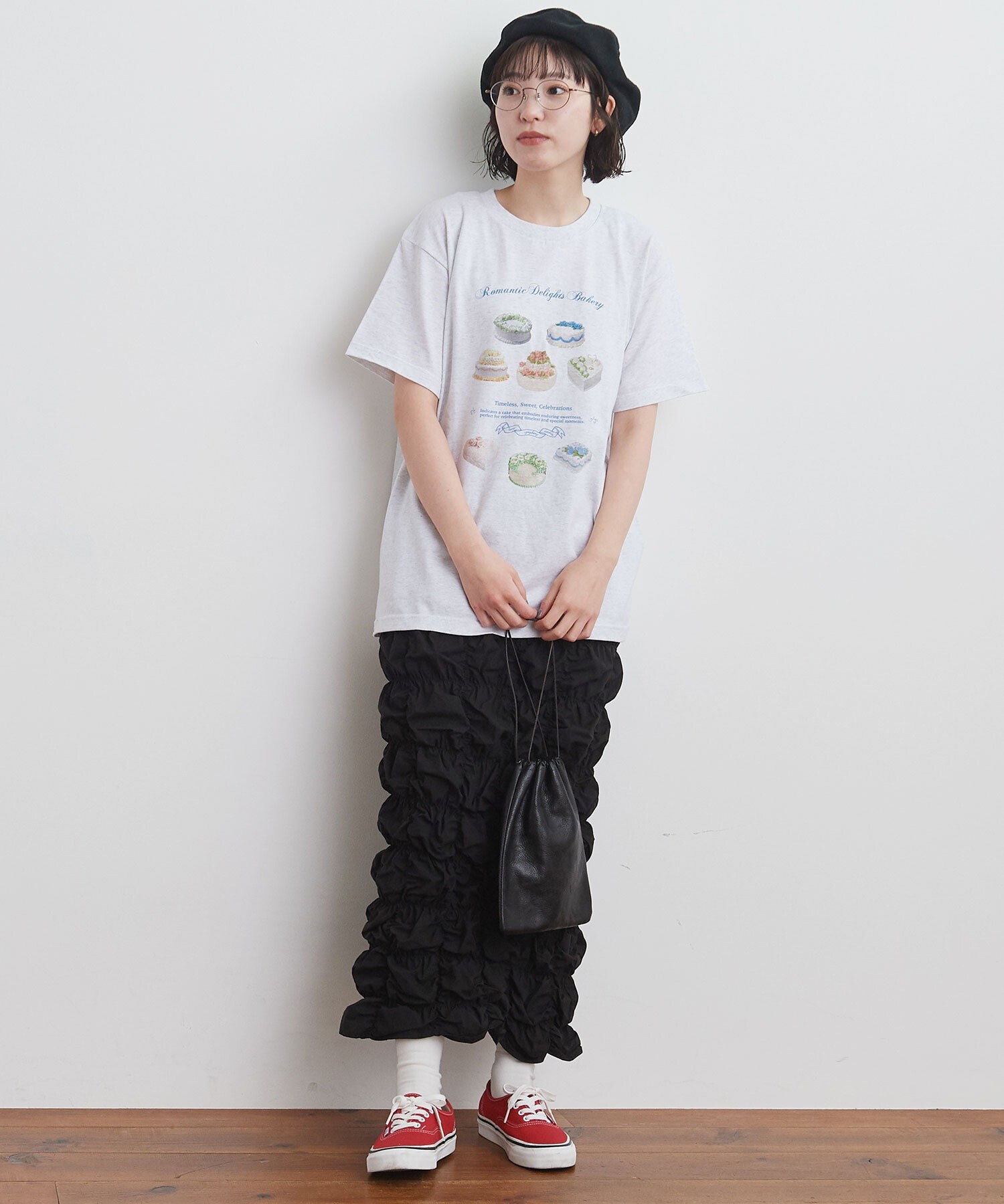 AMBIDEX Store ○uneven skirt(F アカ): l'atelier du savon