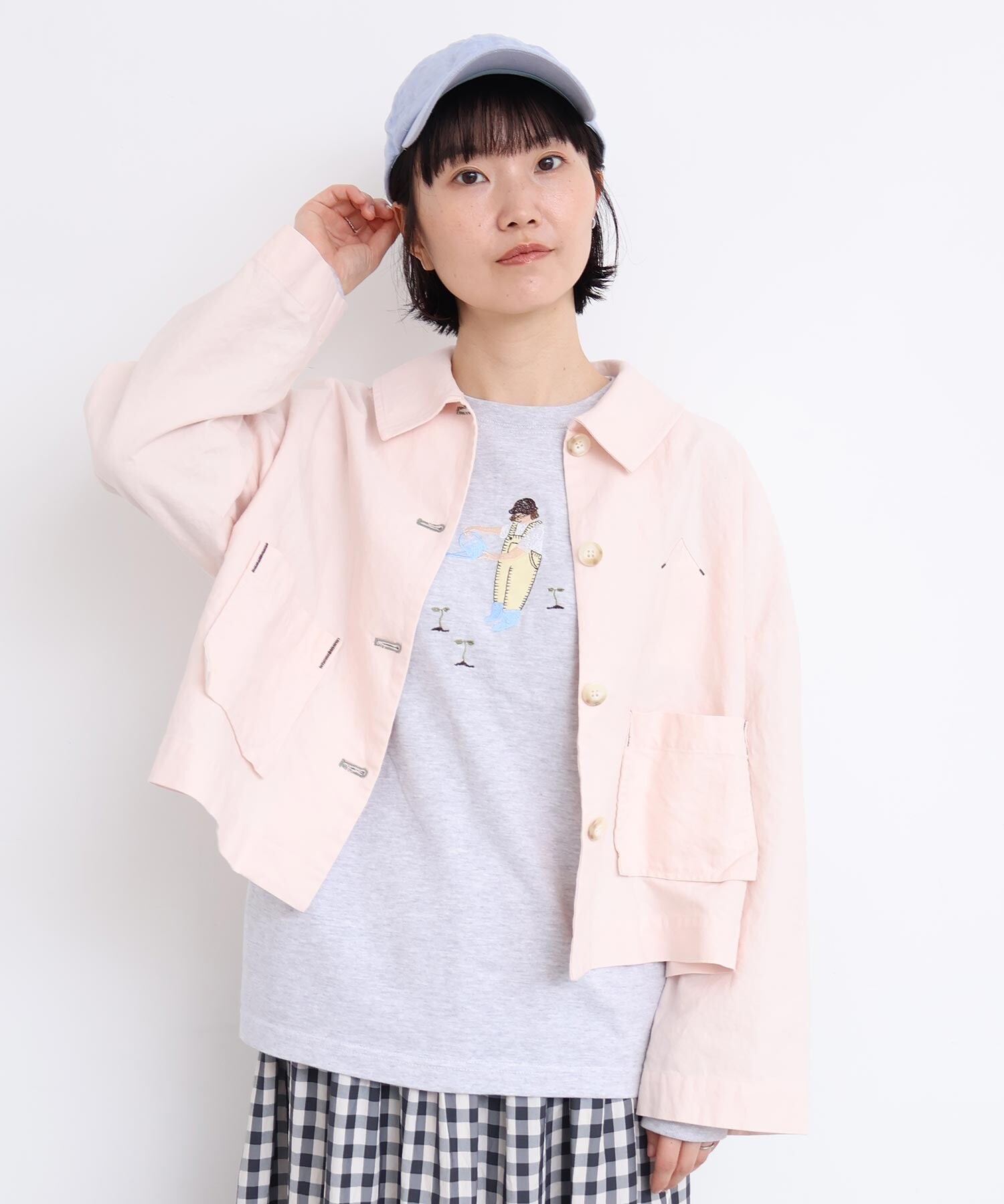 AMBIDEX Store washi cotton ミニジャケット(F ピンク): l'atelier du