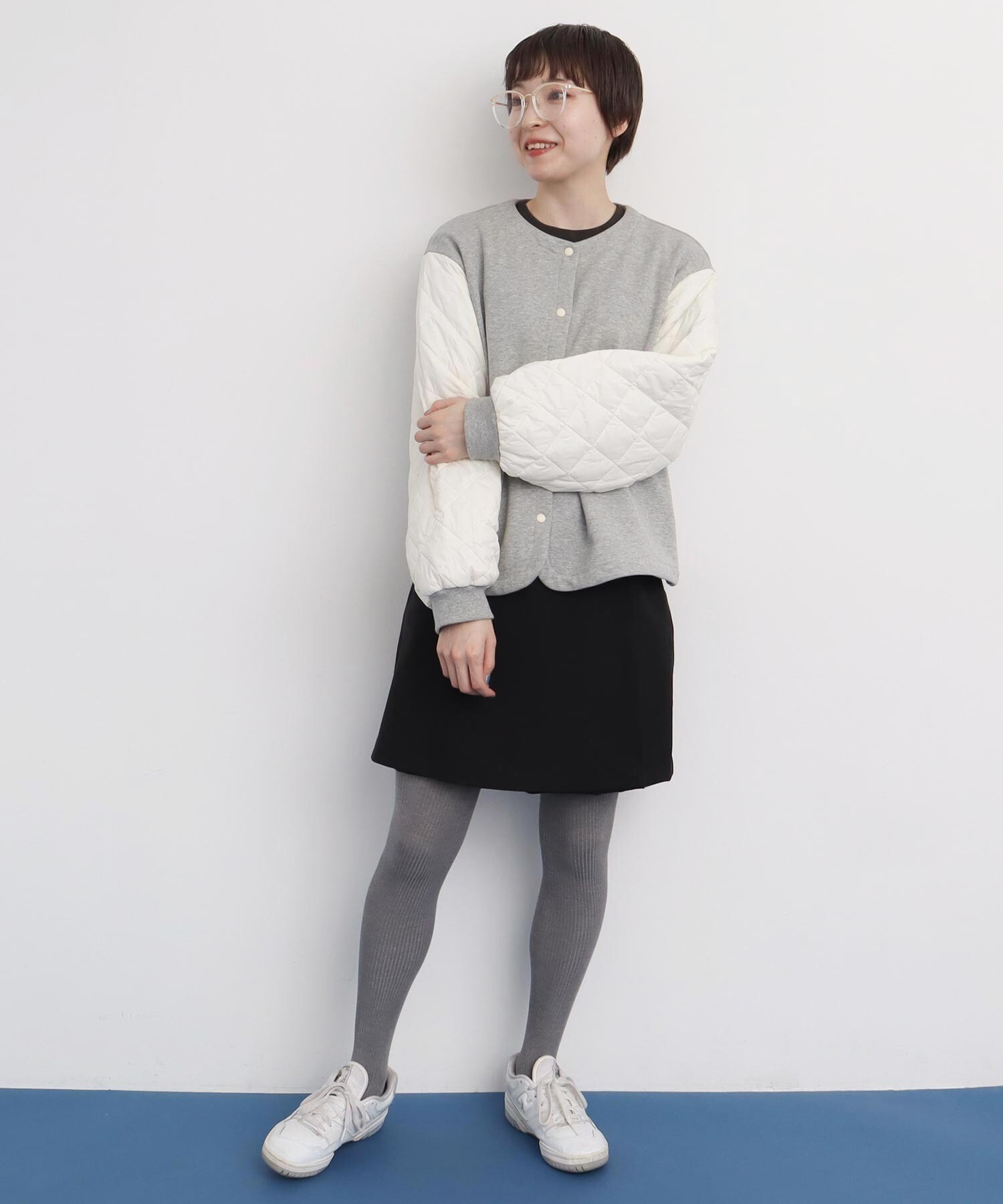 AMBIDEX Store 〇《Evo down》 sweat ブルゾン(F グレー): l AMBIDEX Store 〇《Evo down》 sweat ブルゾン(F グレー): l