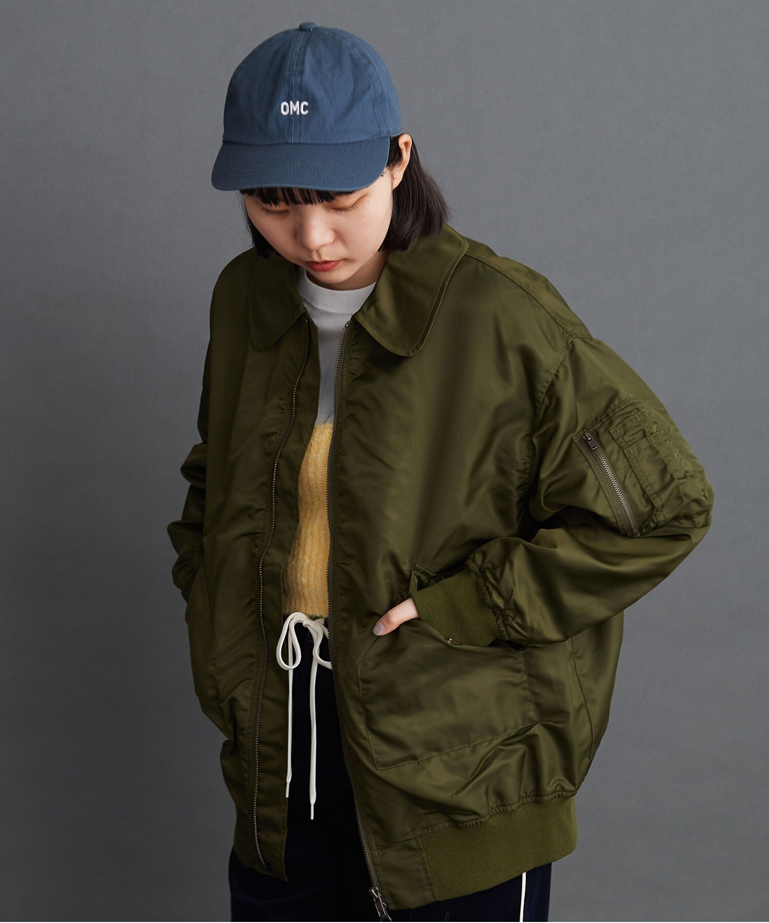 AMBIDEX Store ○MA-2 オーバーサイズ ブルゾン(F KHAKI): l'atelier